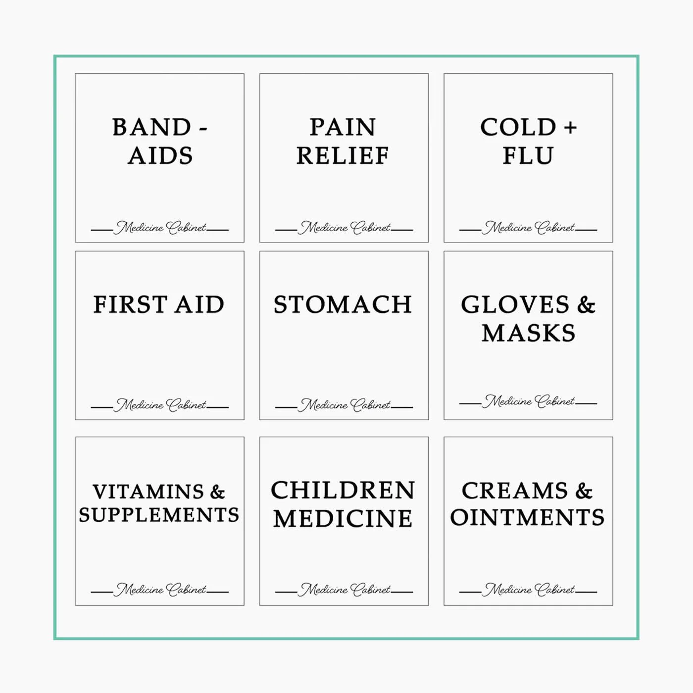 Tob3a Medicine Organizing Labels - Image 2