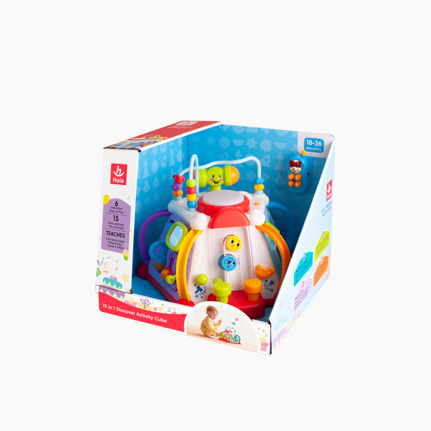 Hola 15-In-1 Discover Activity Cube - Image 6