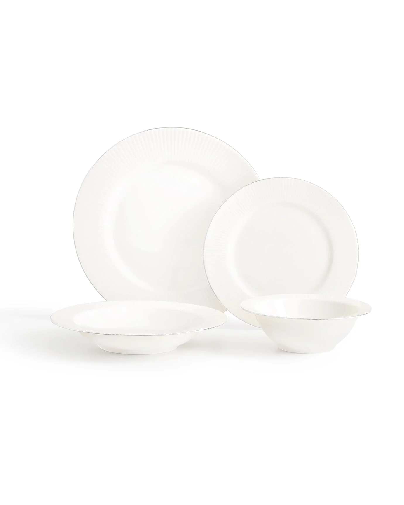 Madame Coco Grace 24 Piece Dinner Set Gold/platinum