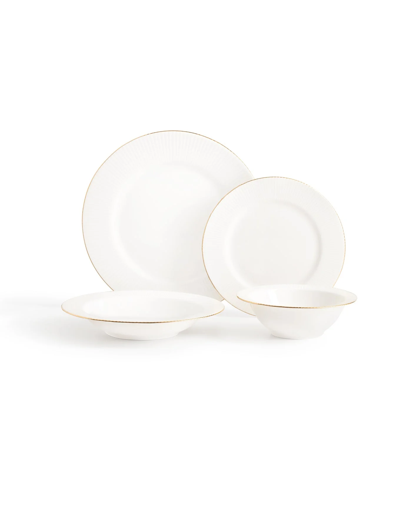 Madame Coco Grace 24 Piece Dinner Set Gold/platinum - Image 2