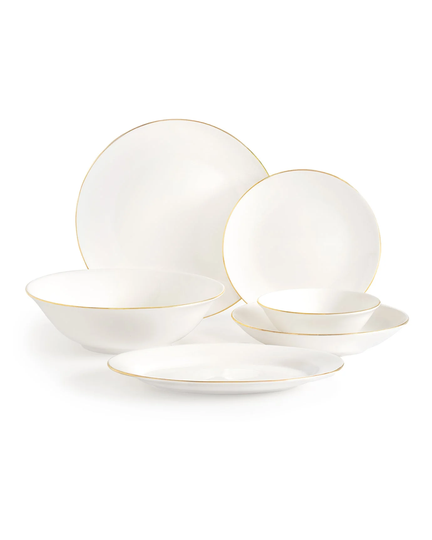 Madame Coco Helios 27 Piece Dinner Set Gold/platinum - Image 2