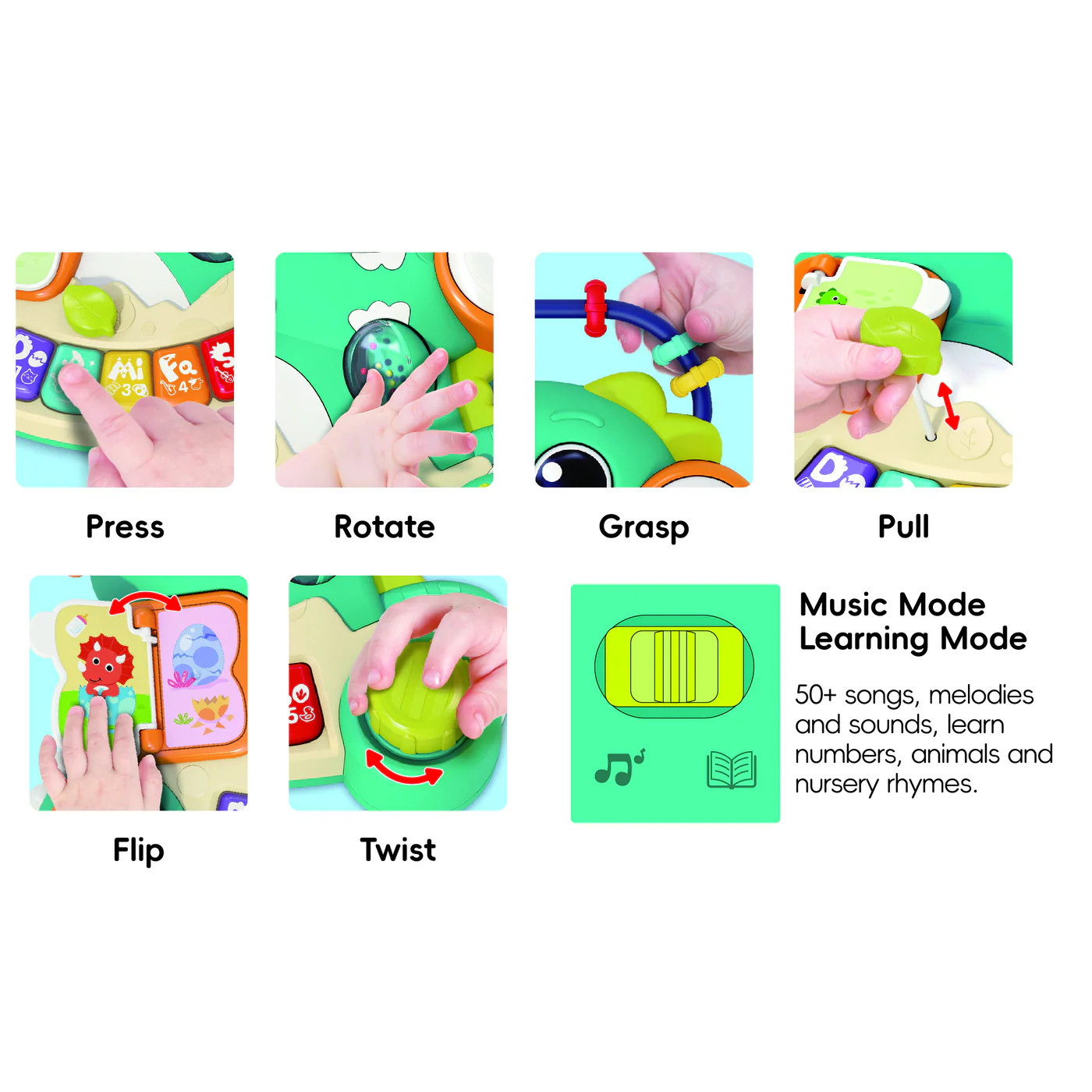 Hola 2-In-1 Discover Dinosaur Musical Toy - Image 3