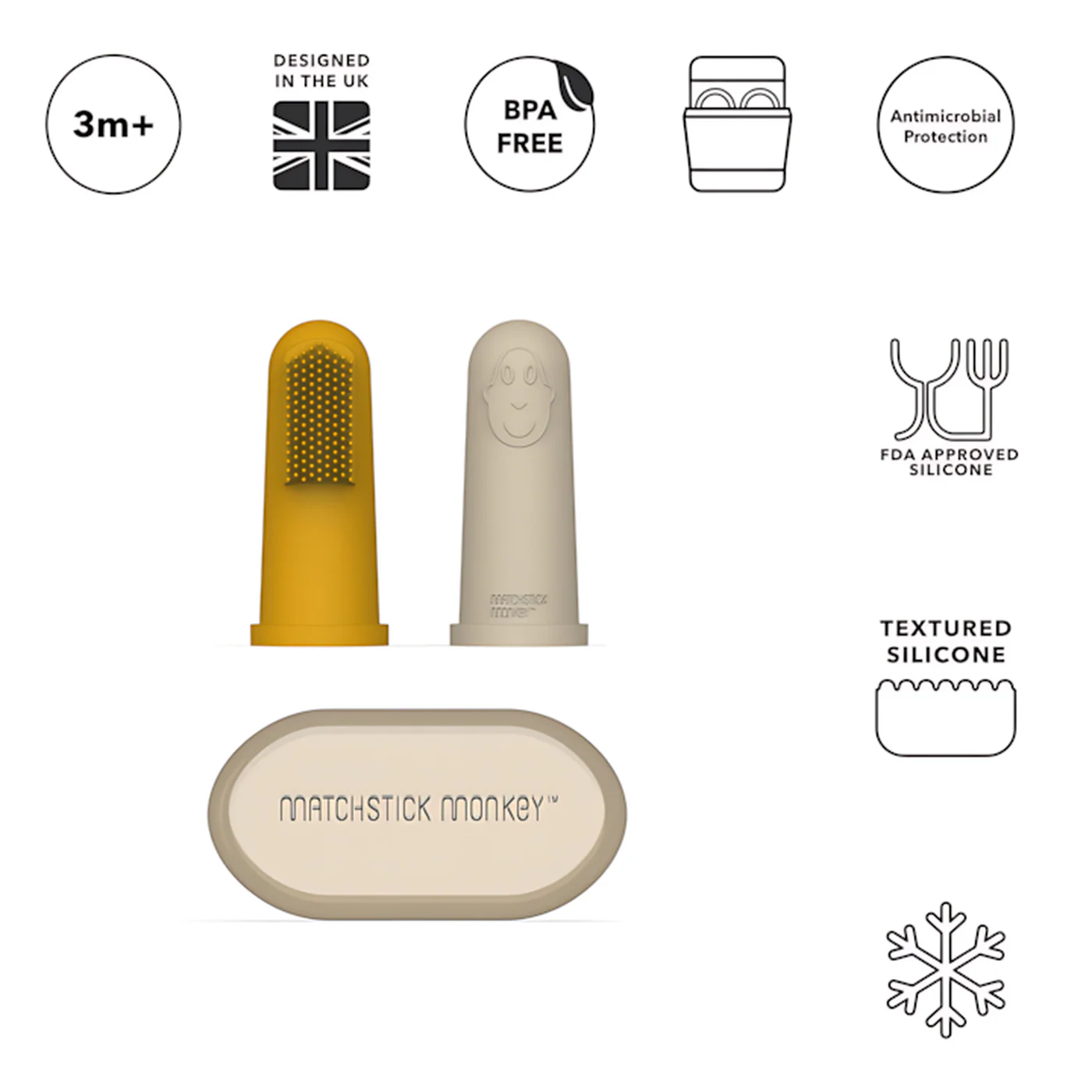 Matchstick Monkey 2x Finger Toothbrush - Image 10