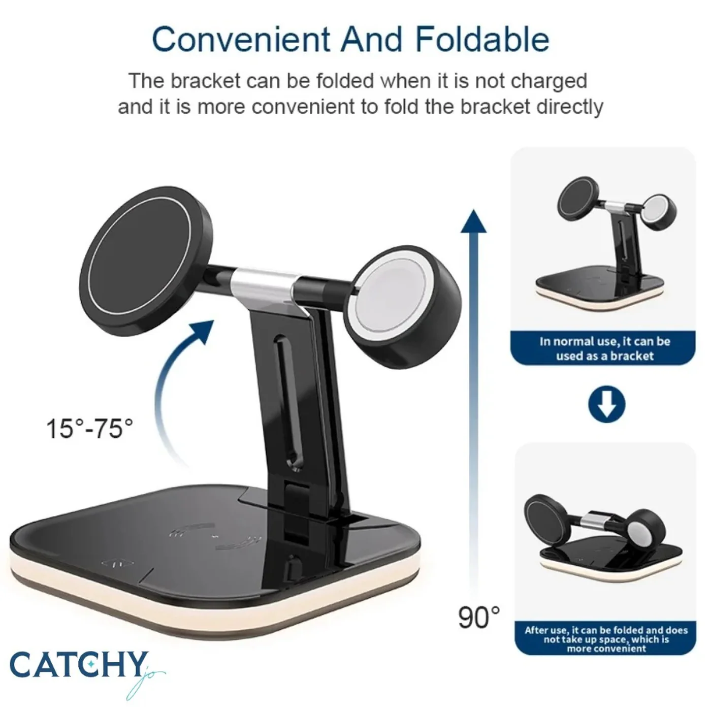Catchy Jo 3-in-1 Wireless Charging Station - Image 2