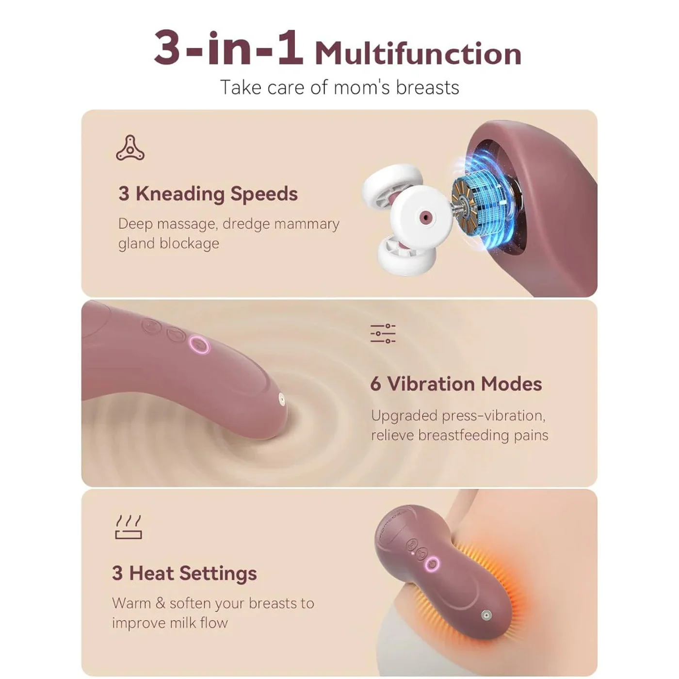 MOMCOZY 3-In-1 Lactation Massager - Image 8