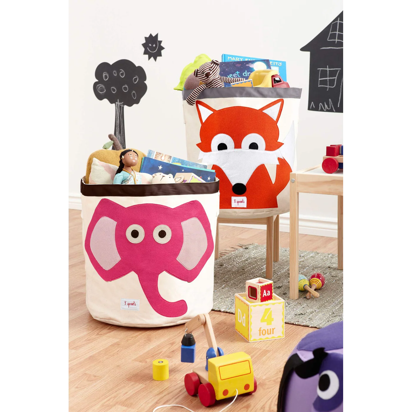 3 Sprouts Storage Bin - Elephant - Image 2