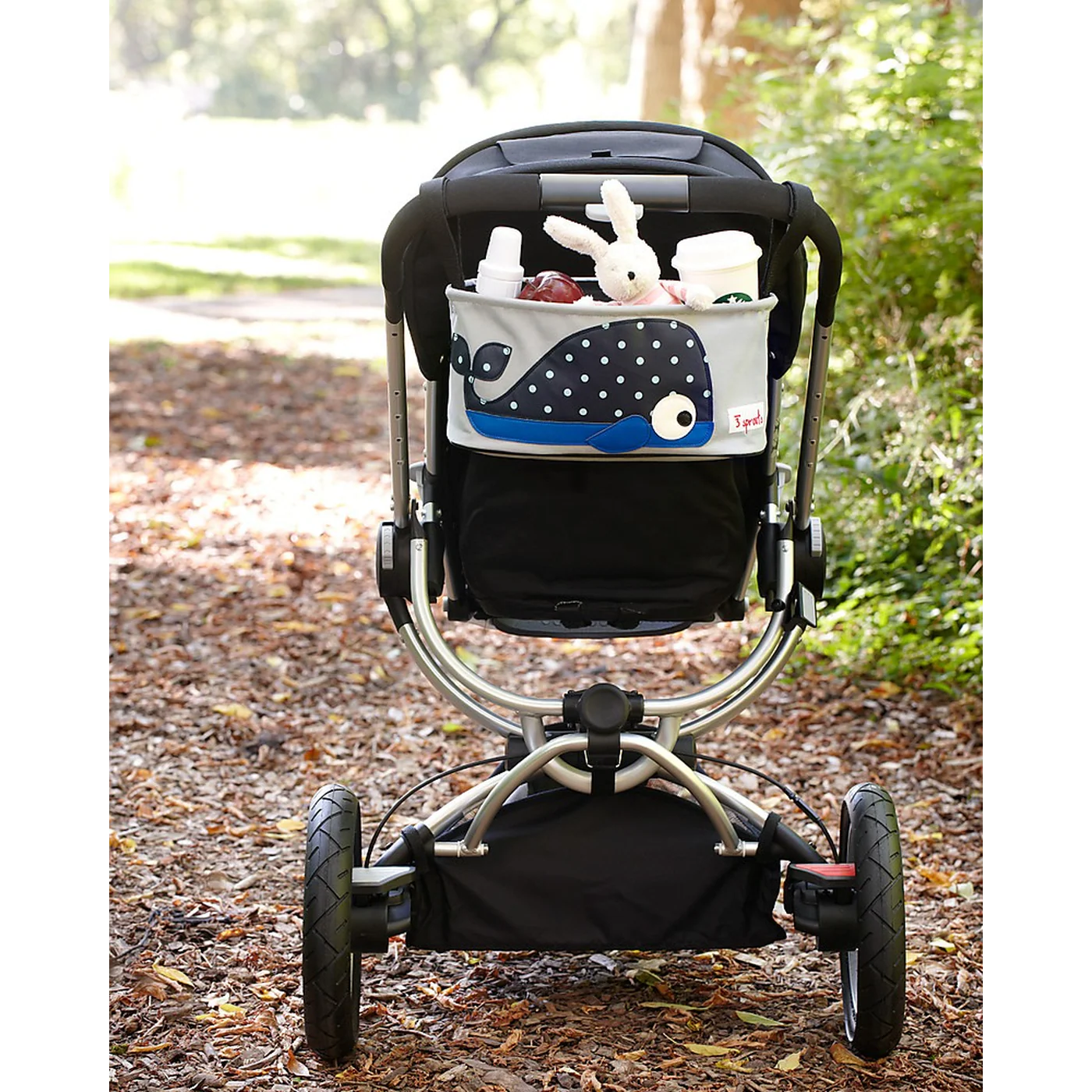 3 Sprouts Stroller Organizer - Whale - Image 3