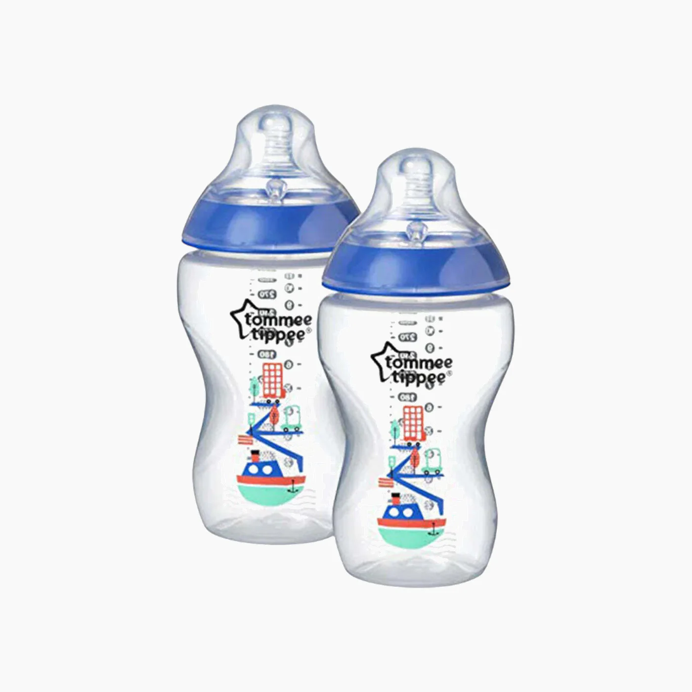 Decorated Boy Bottles 340ml (Pack of 2) - Image 2