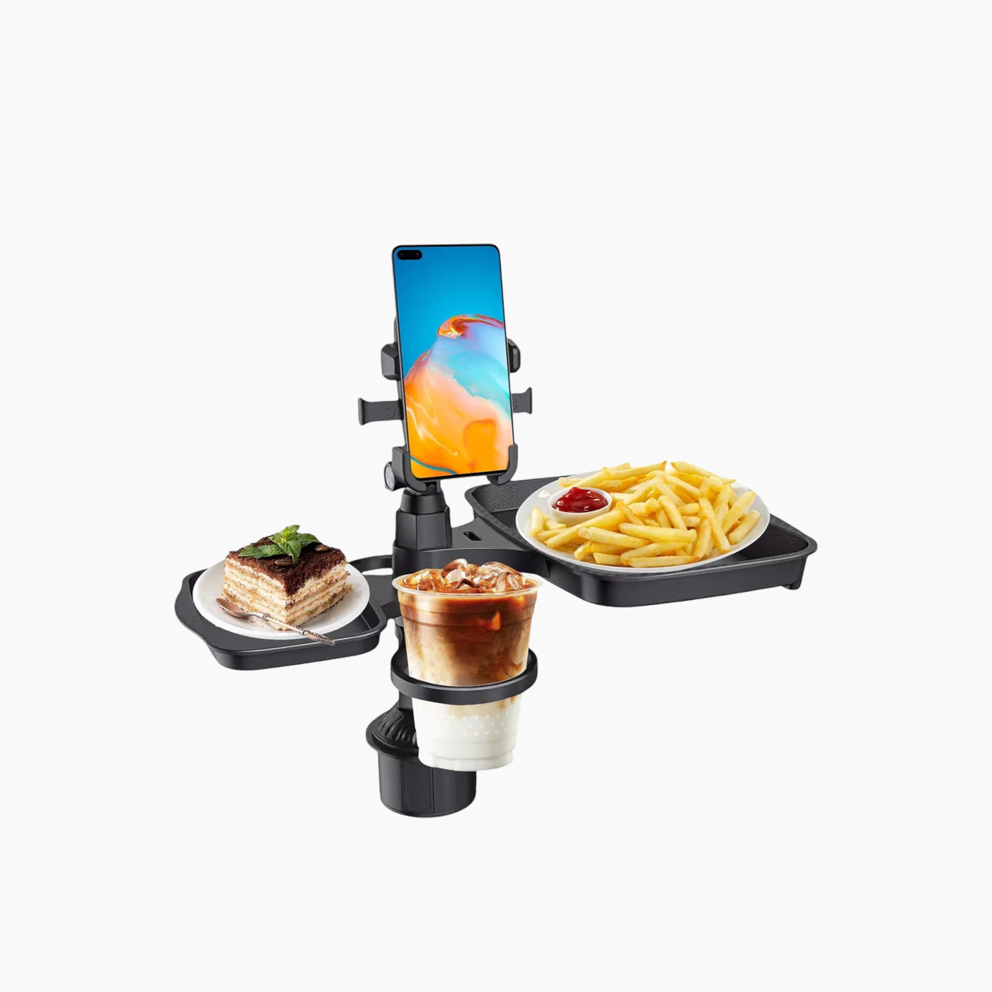 4 in 1 Food Car Mount Food Tray 360 Rotating - Image 2