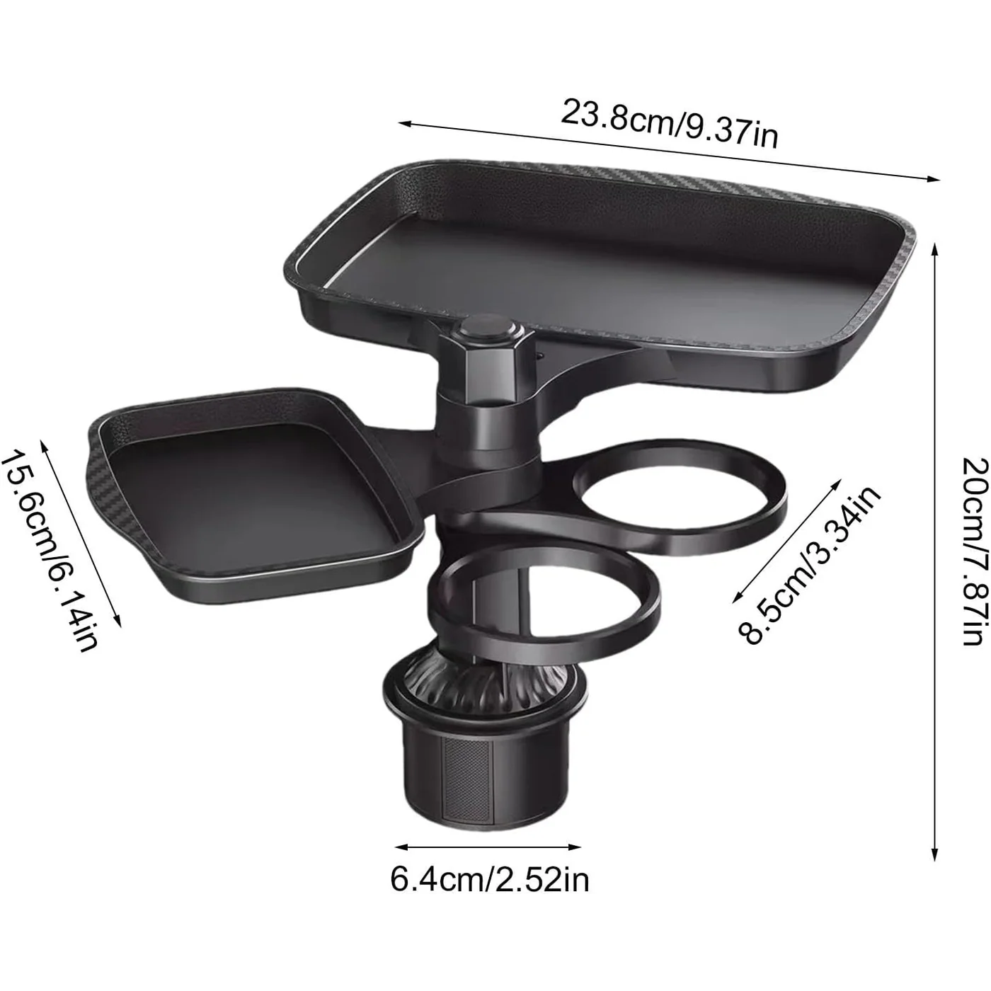 4 in 1 Food Car Mount Food Tray 360 Rotating - Image 4