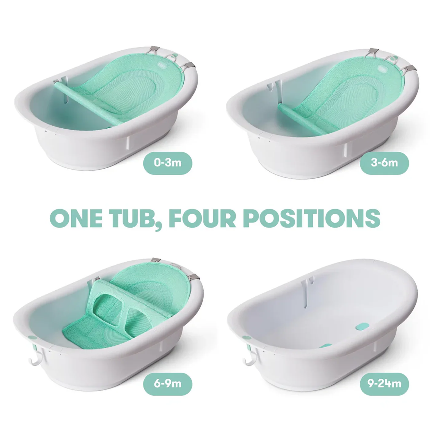 Frida Baby 4-in-1 Grow-with-Me Bath Tub - Image 2