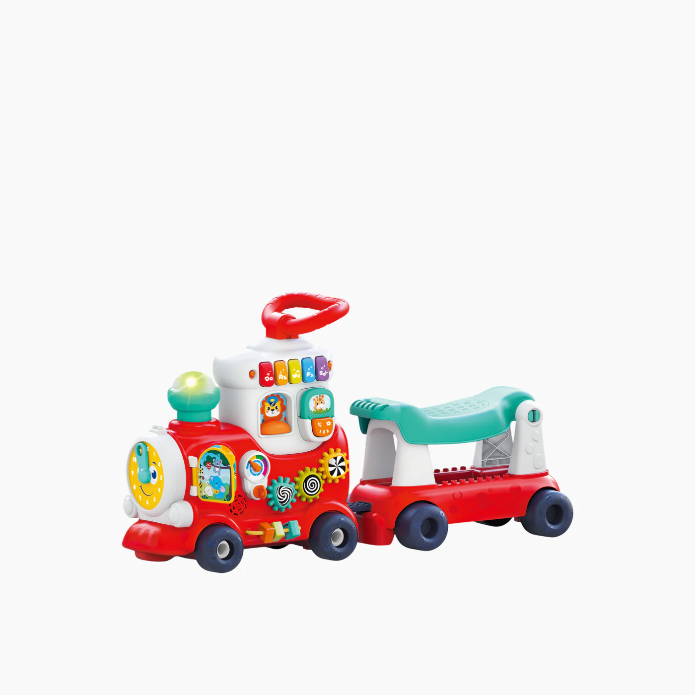 Hola 4-in-1 Push Walker & Ride-On Learning Train