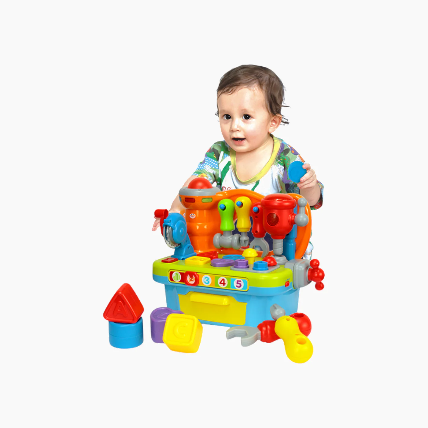 Hola 9-in-1 Multifunctional Workbench Toy - Image 2