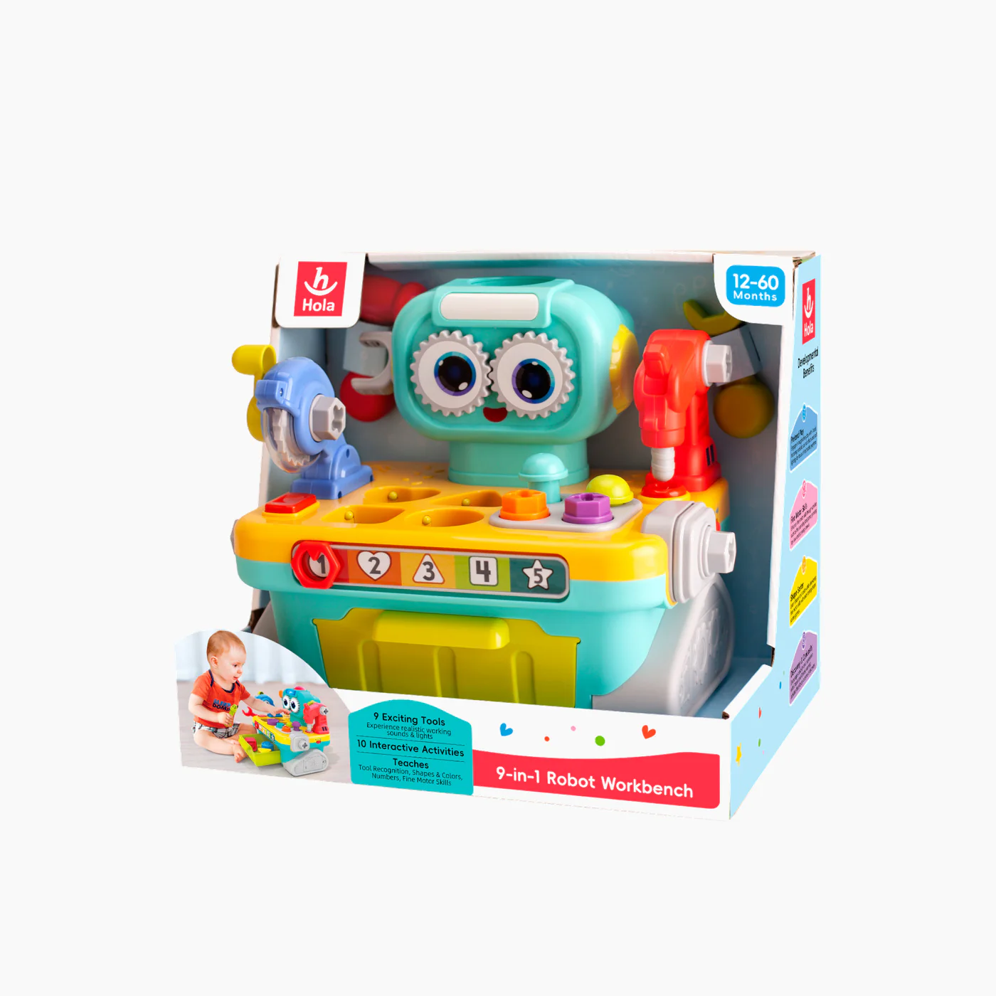 Hola 9-in-1 Robot Workbench Educational Toy - Image 3