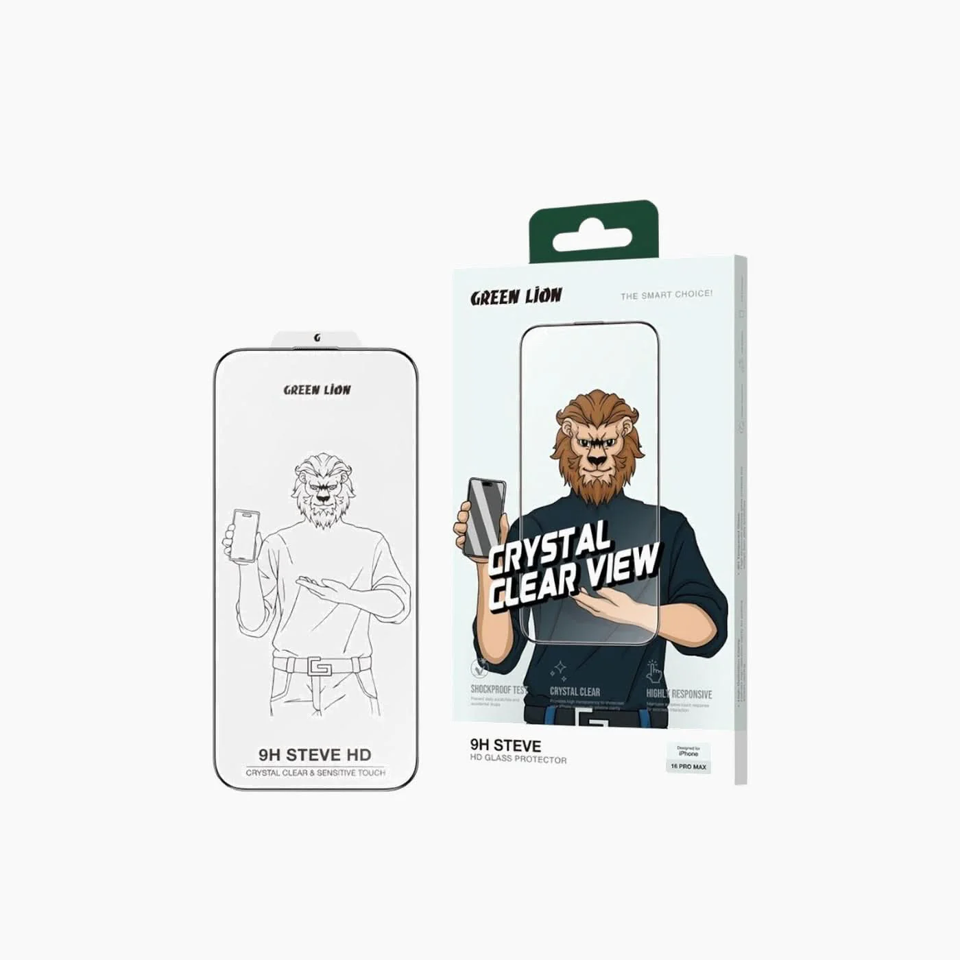 Green Lion 9H Steve Glass Screen Protector - Image 9