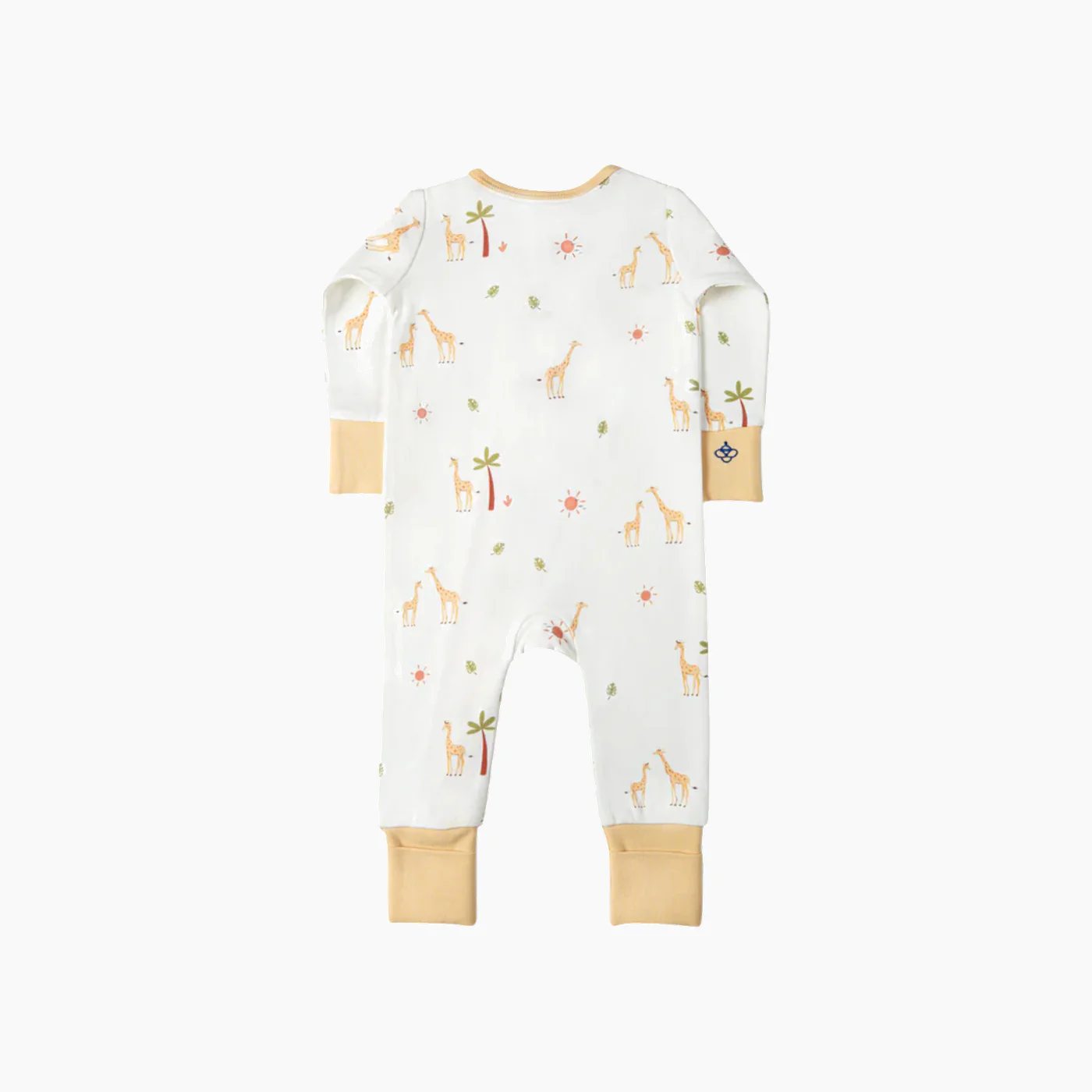 Snugbeenightwear cotton sleepsuit with curious giraffes - Image 2