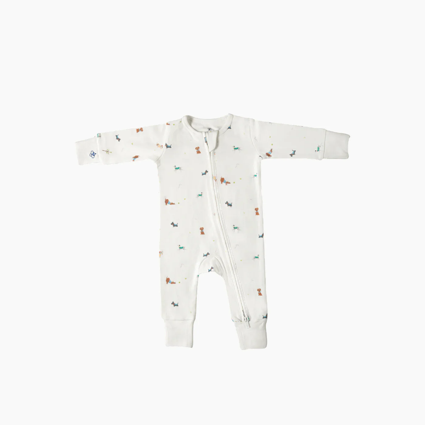 Snugbeenightwear cotton sleepsuit featuring playful dogs - Image 2