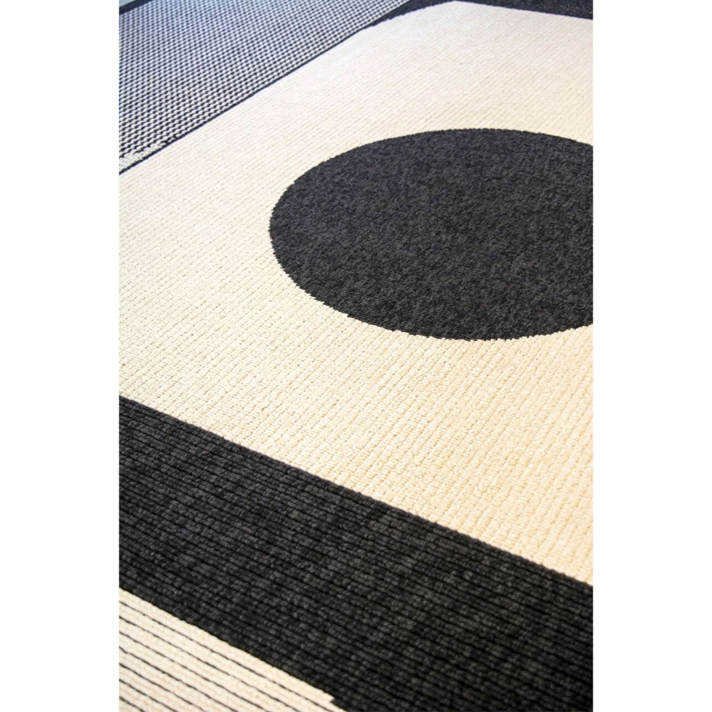 Spazio Home Abstract Monochrome Art Rug - Image 2