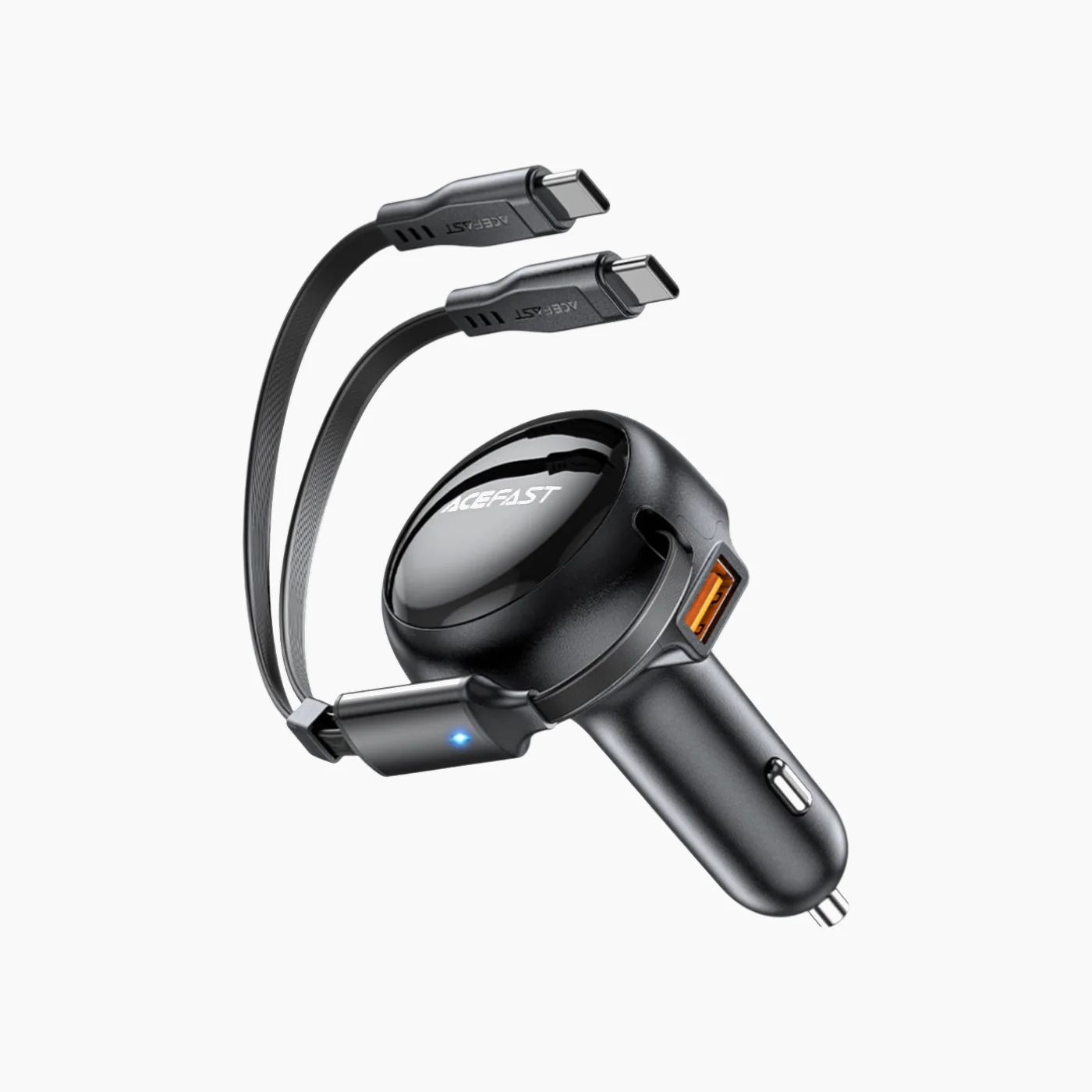 ACEFAST B13 Fast Car Charger With 2-in-1 Cable (53W) - Image 2