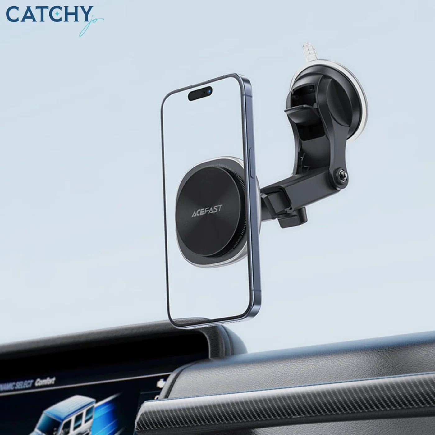 ACEFAST D42 Dashboard Magnetic Wireless Charging Car Holder - Image 6