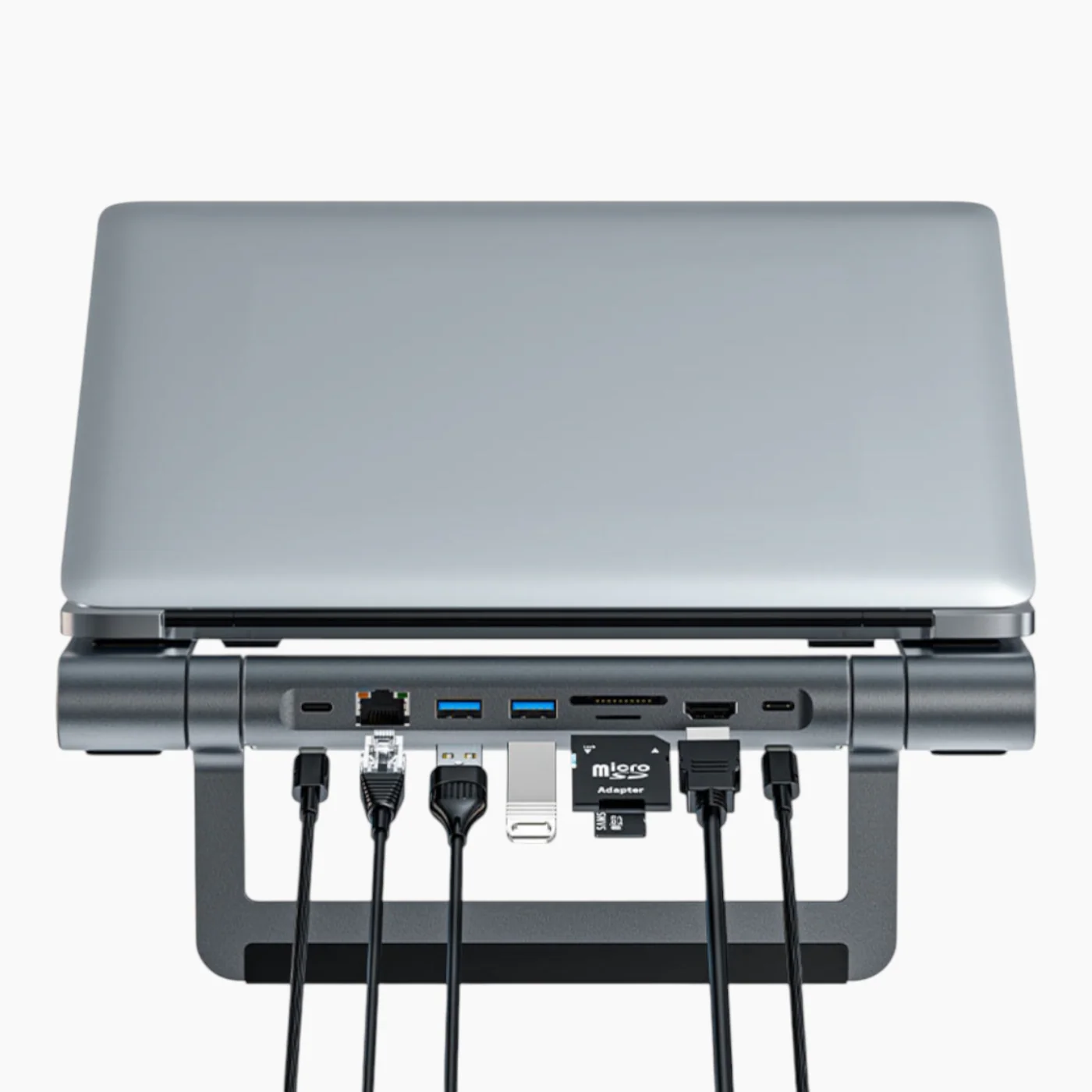 ACEFAST Multifunctional Laptop Stand With E5 Plus Hub - Image 3