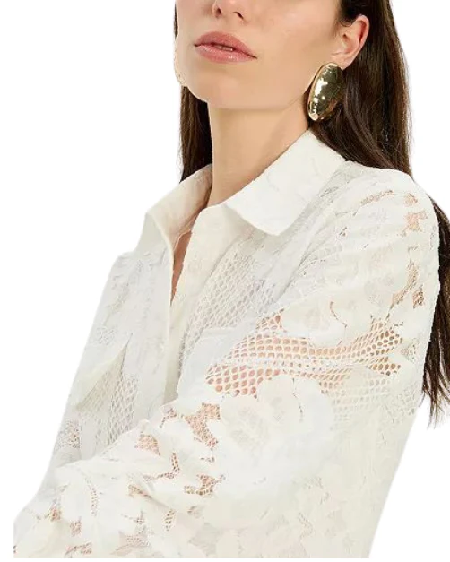 Bardot Agatha Lace Shirt Dress - Image 3
