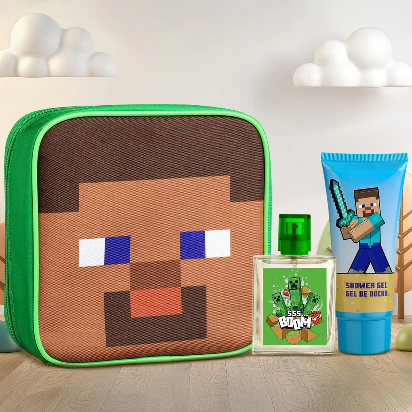 Air-Val Minecraft Neceser EDT 50Ml + Shower Gel 100Ml Gift Set For Kids - Image 3