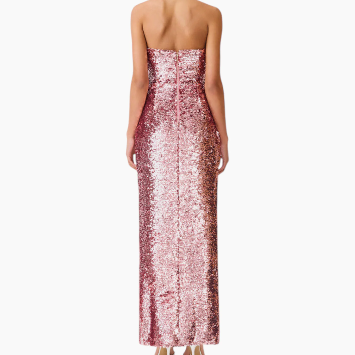 Elliatt Alissa Sequin Strapless Gown in Pink - Image 6