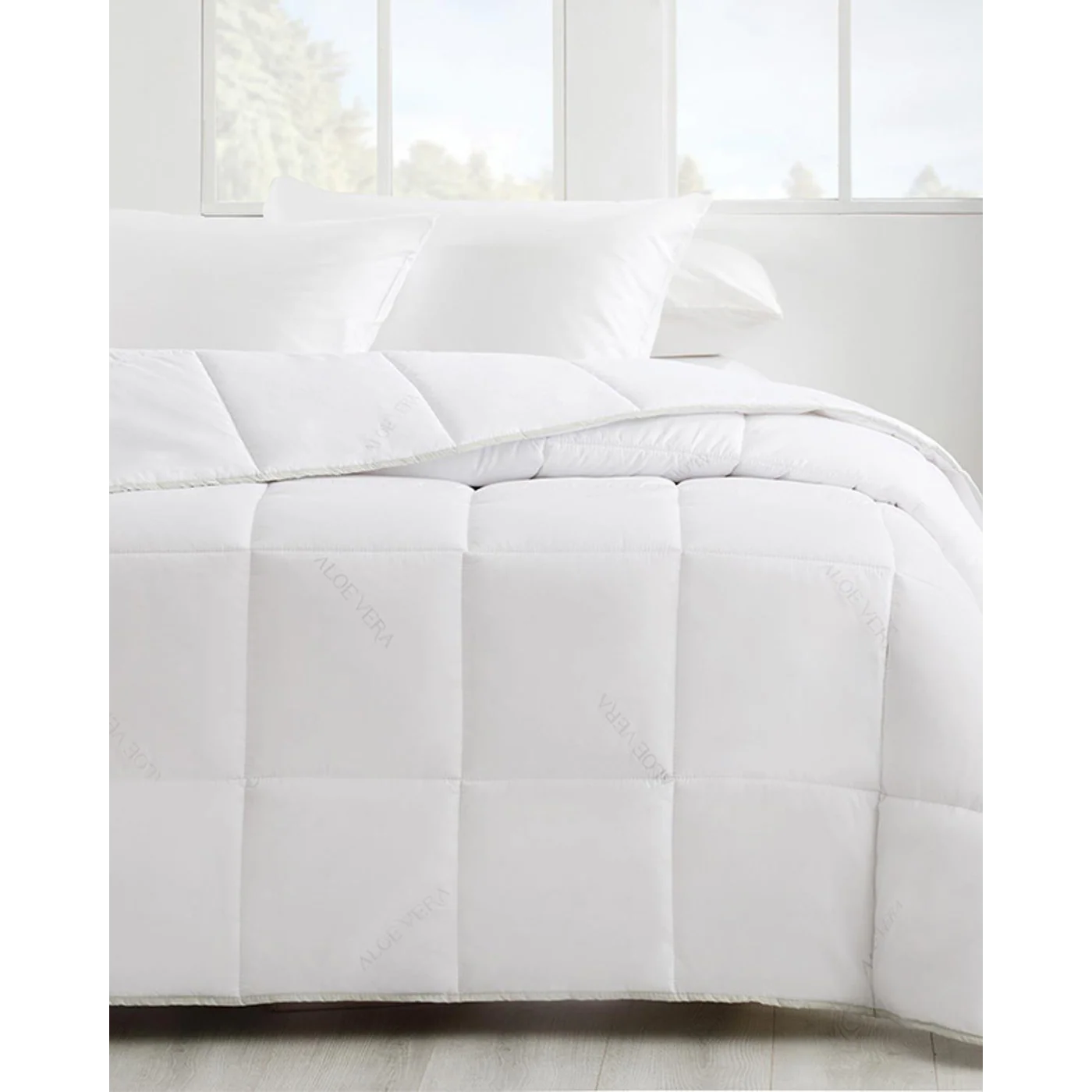 EH Living Aloe Vera Single Size Quilt 155x215 cm White - Image 6