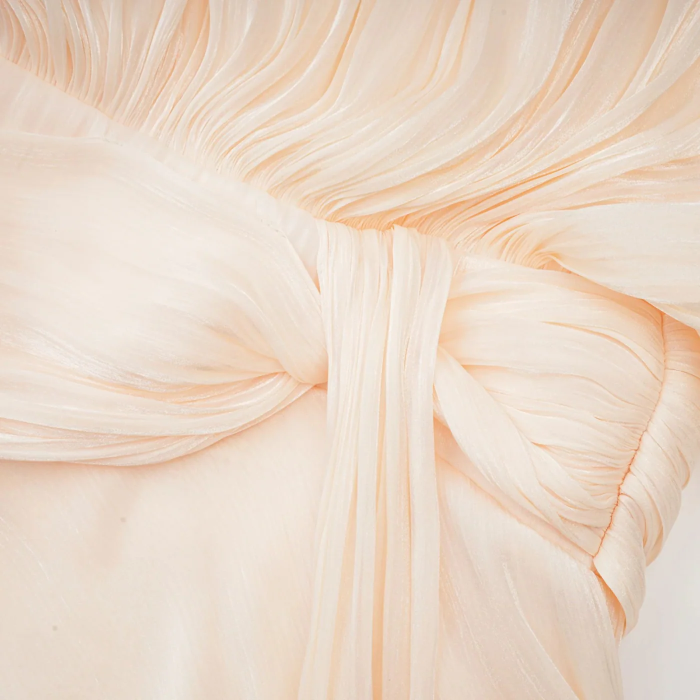 Aminah Balloon Sleeve Ruch Ruffle Mini Dress In Apricot - Image 12