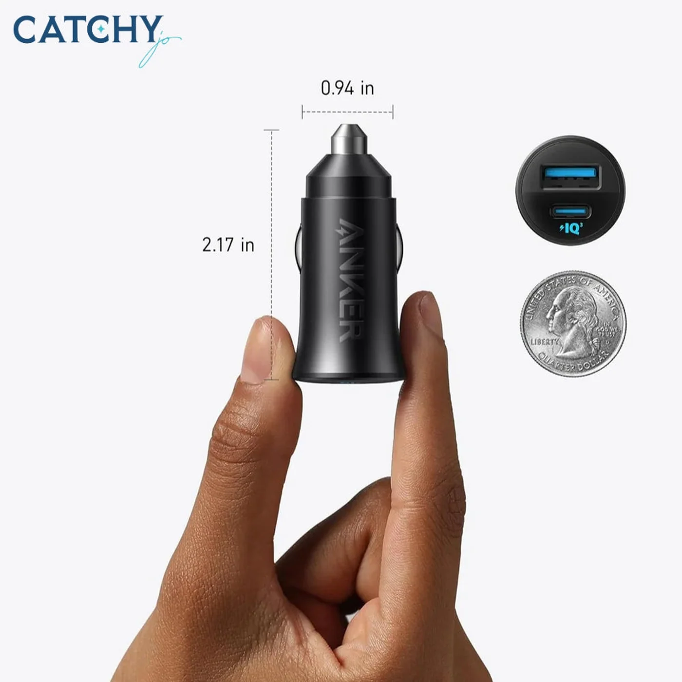 Anker 2 Ports Car Charger (30W) - Image 2