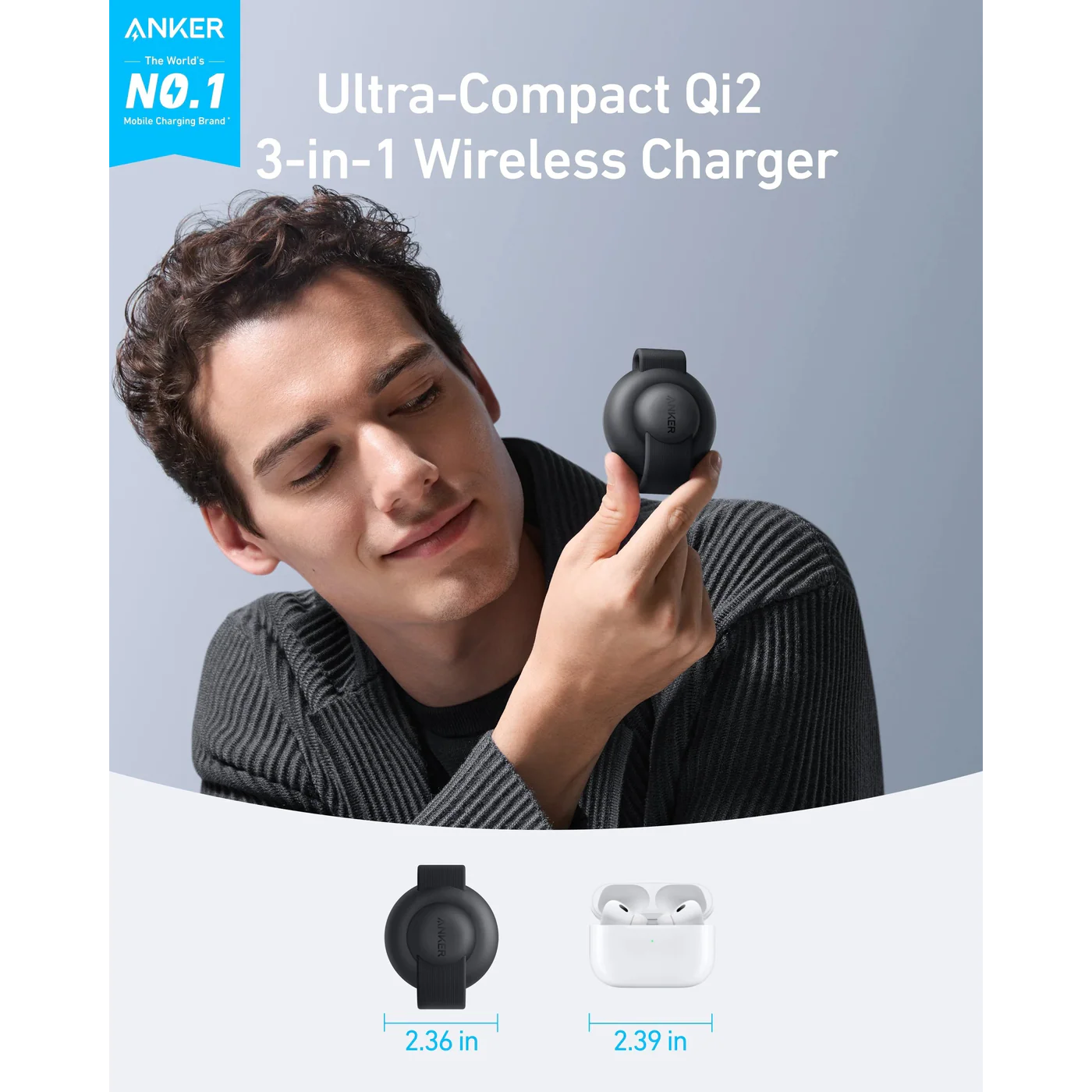 Anker MagGo 3-in-1 Foldable Wireless Charger - Image 6