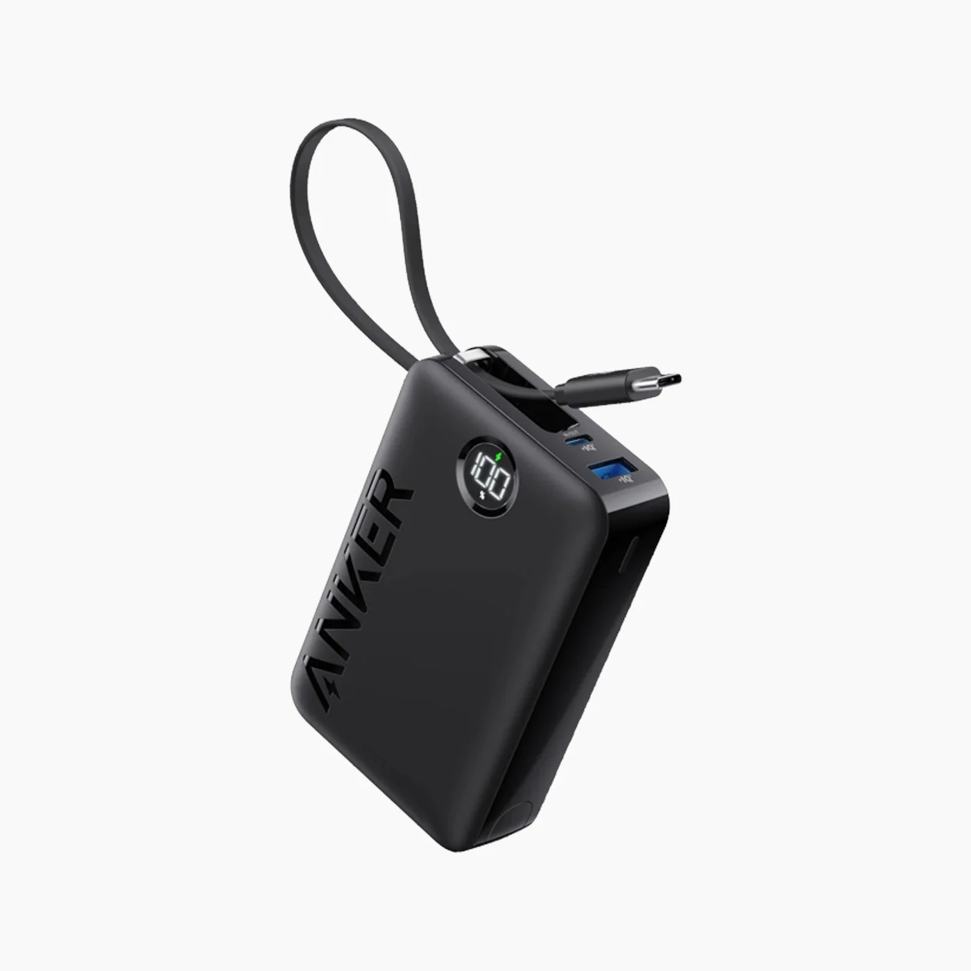 Anker Portable Charger With Built-in USB-C Cable Power Bank (20000mAh)