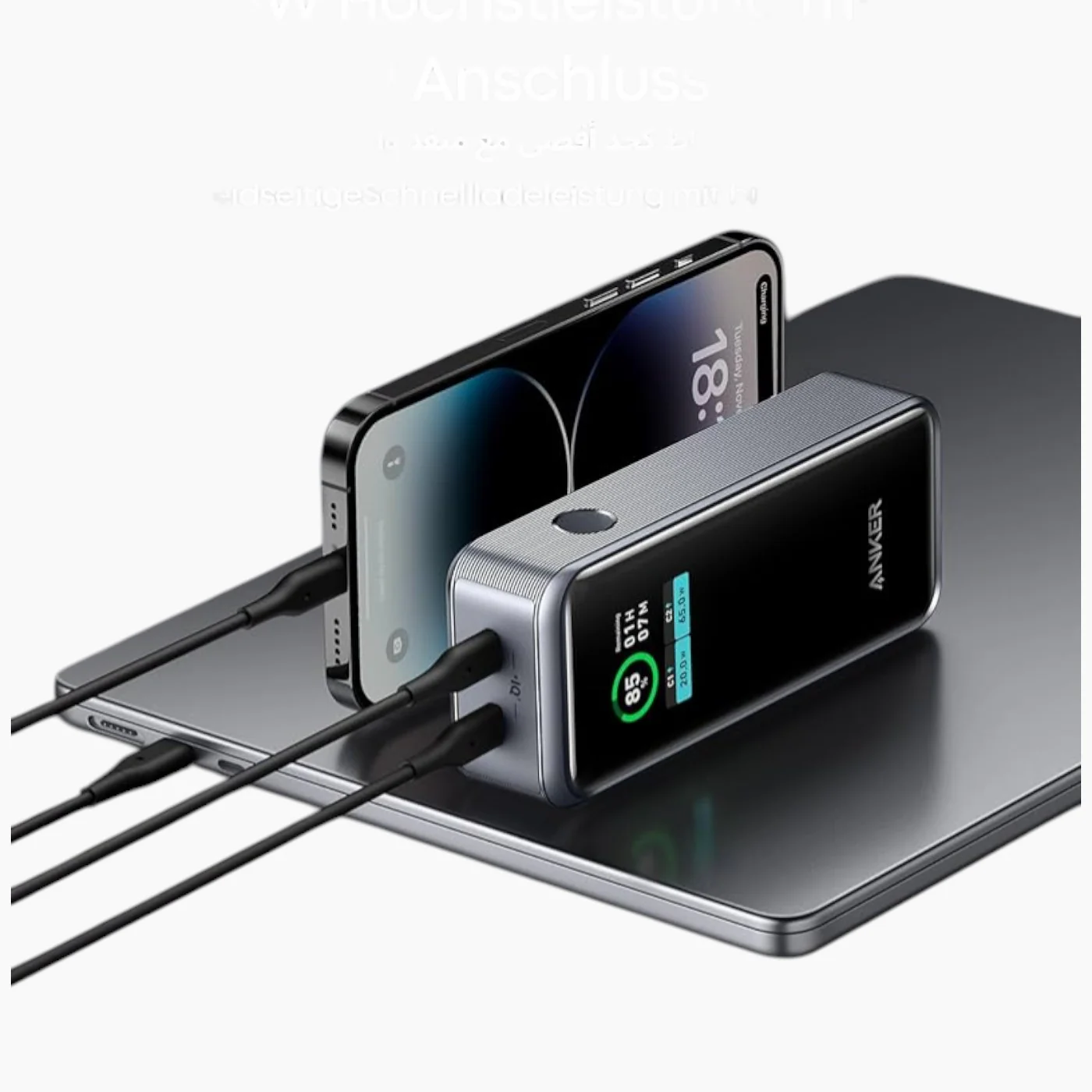 Anker Prime Smart Display Power Bank 130W (12000mAh) - Image 3