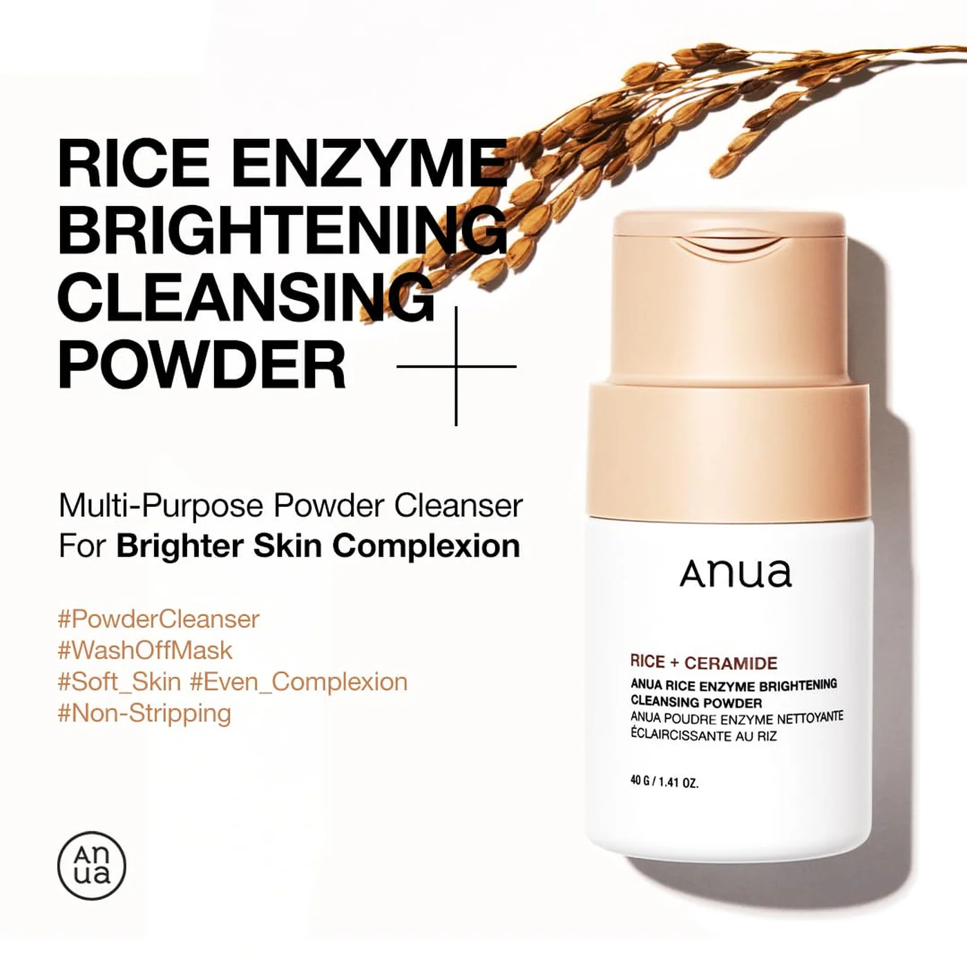 Anua Rice Enzyme Brightening Cleansing Powder - Image 6