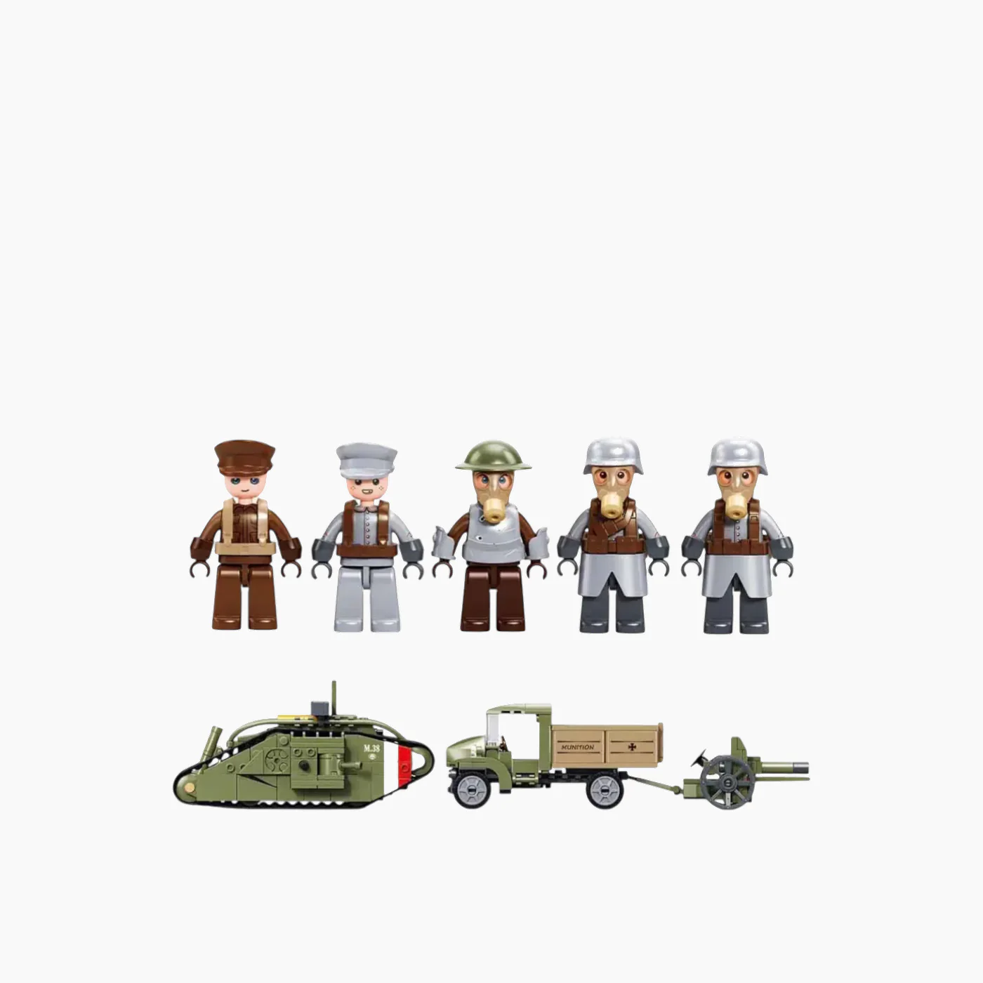 Sluban Army Wwi Mark V Tank Offensive Action 516 Pcs - Image 2