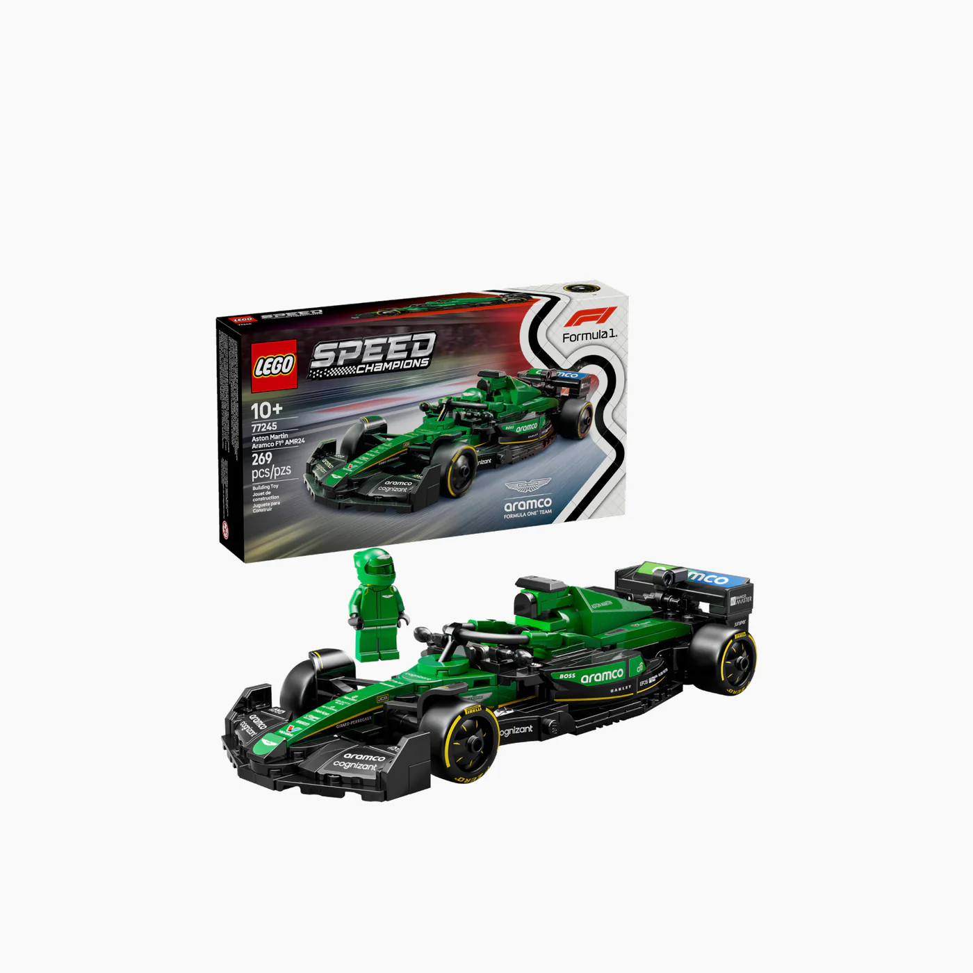 LEGO Aston Martin Aramco F1 AMR24 Race Car- 269 Pcs - Image 3