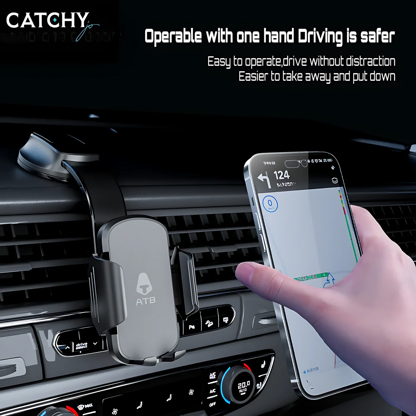 ATB 360 Degree Metal Magnetic Car Phone Holder - Image 2