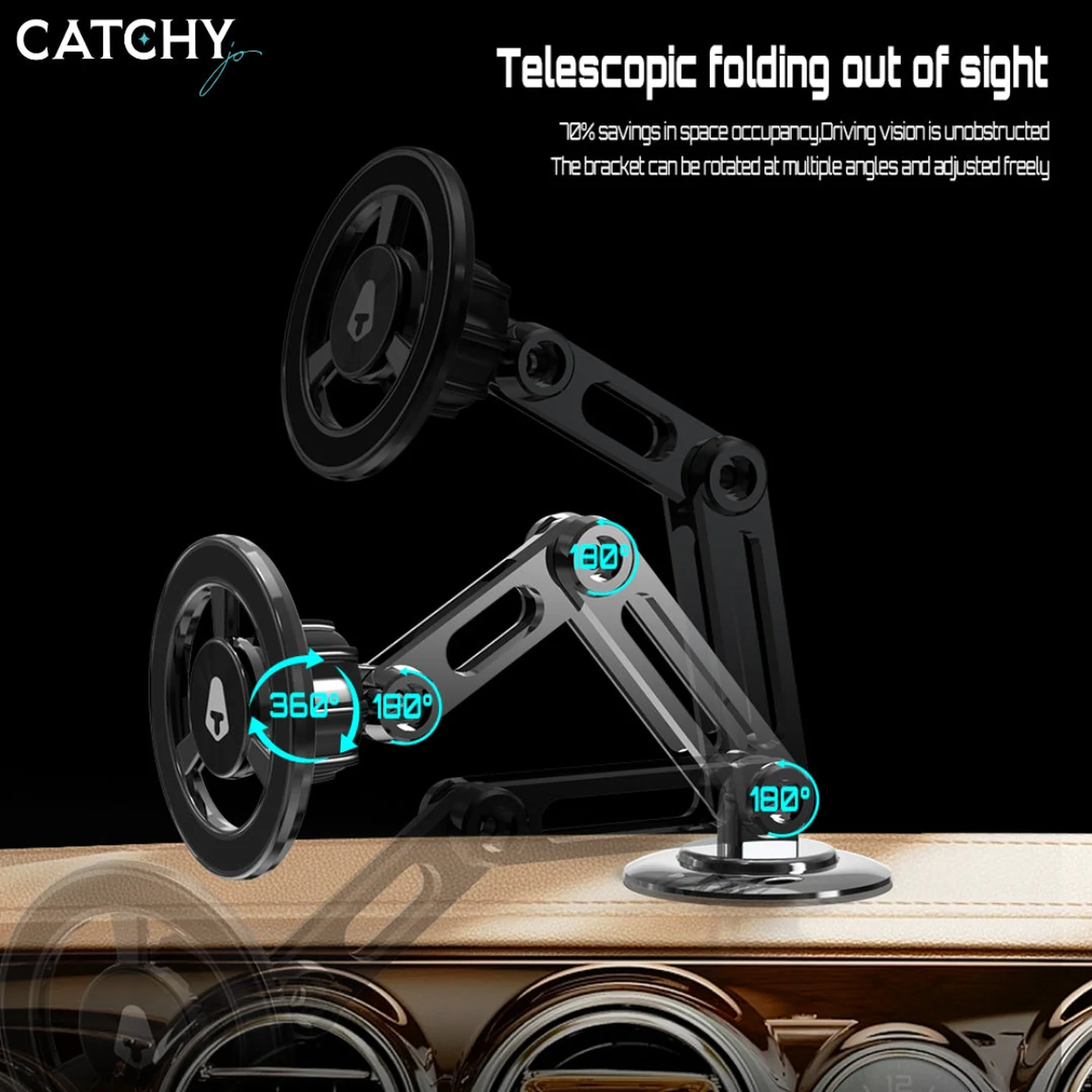 ATB D0114 Magnetic Car Phone Holder - Image 3