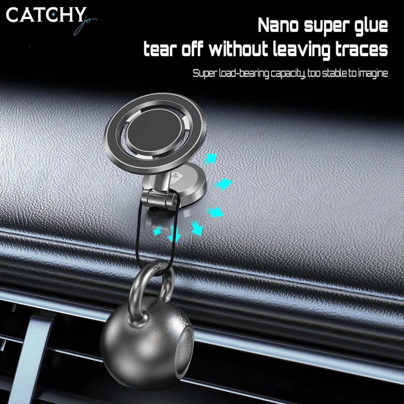 ATB Super Strong Magnetic 360 Rotating Car Phone Holder - Image 3