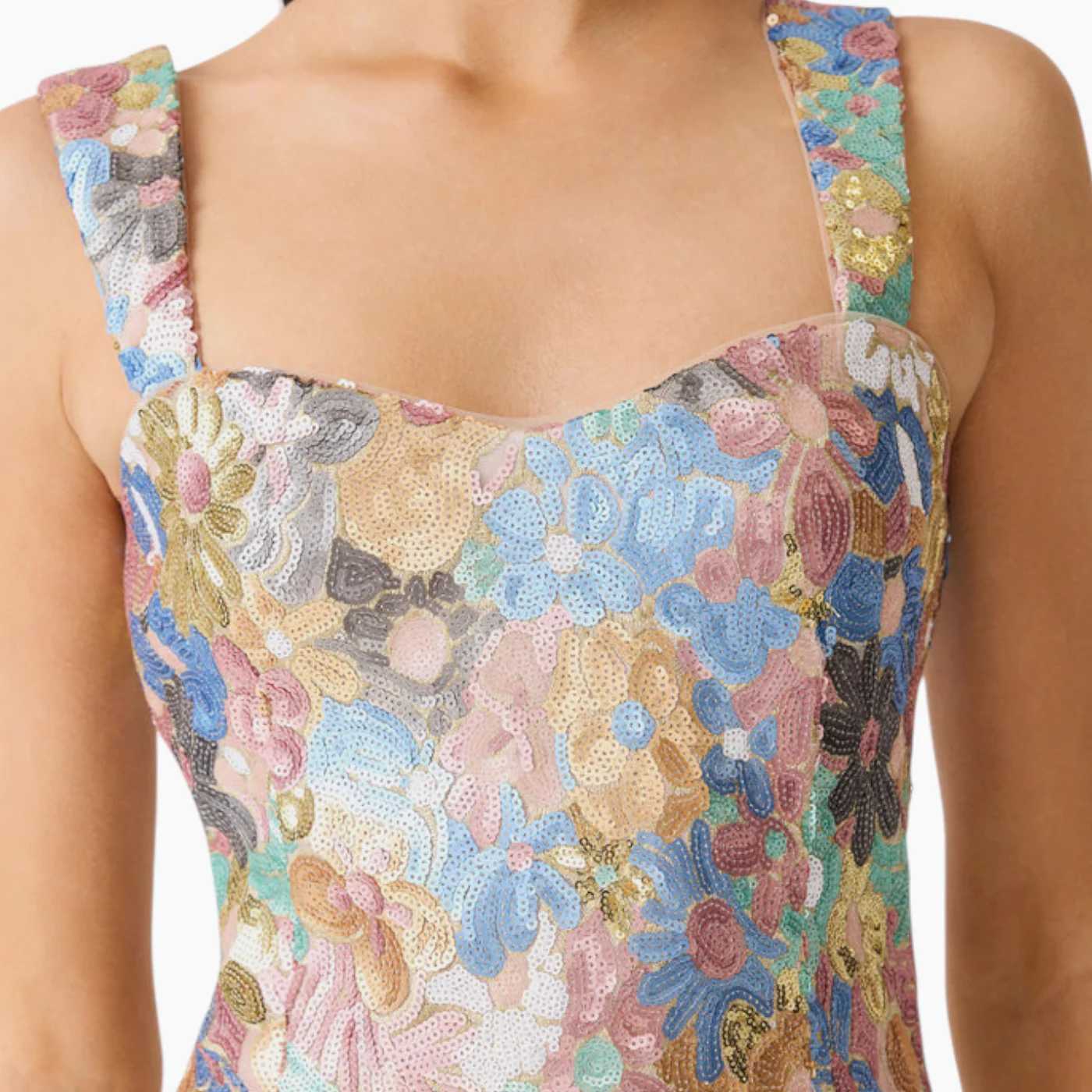 Elliatt Athea Sequin Mini Dress in Floral - Image 8