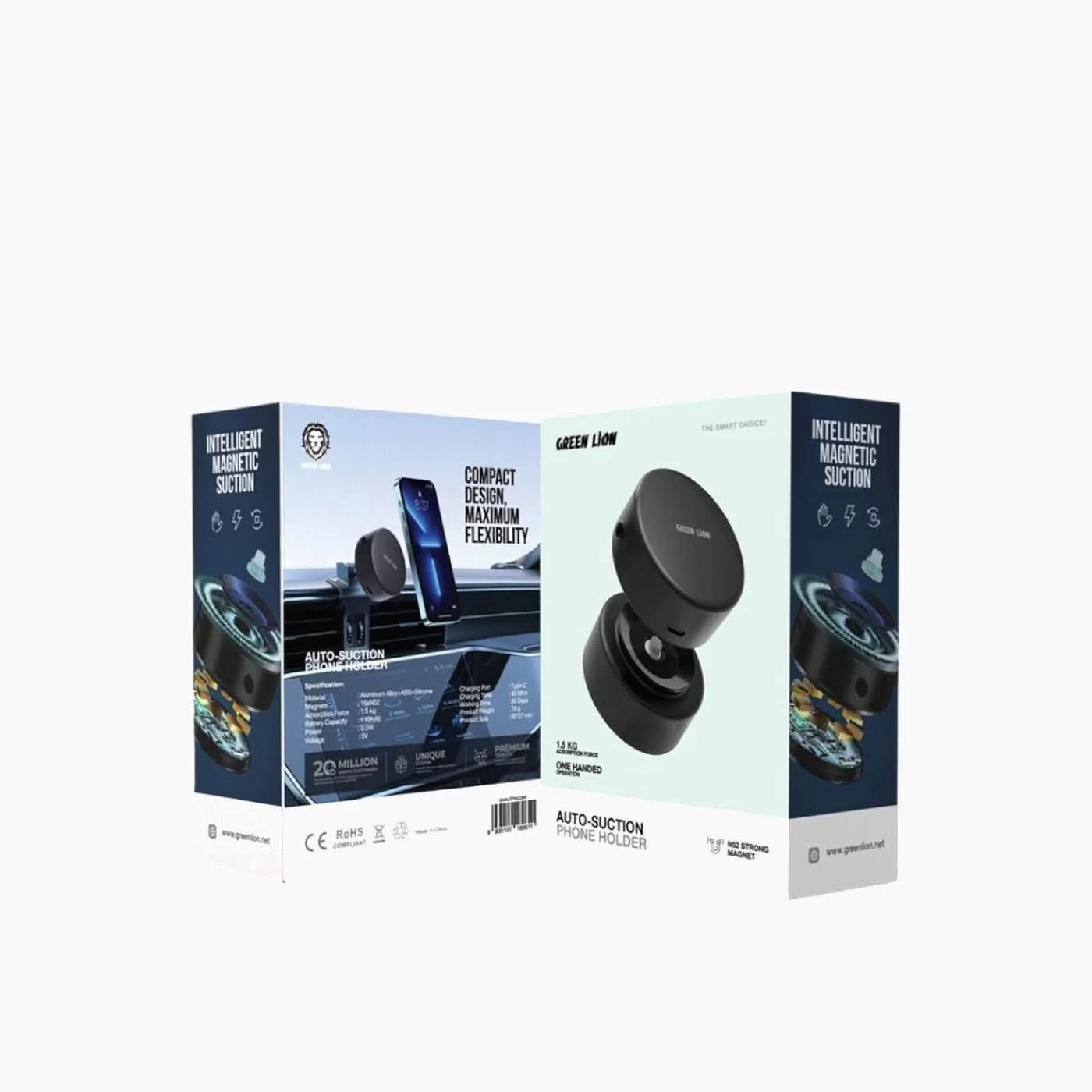 Green Lion Auto-Suction Phone Holder - Image 2