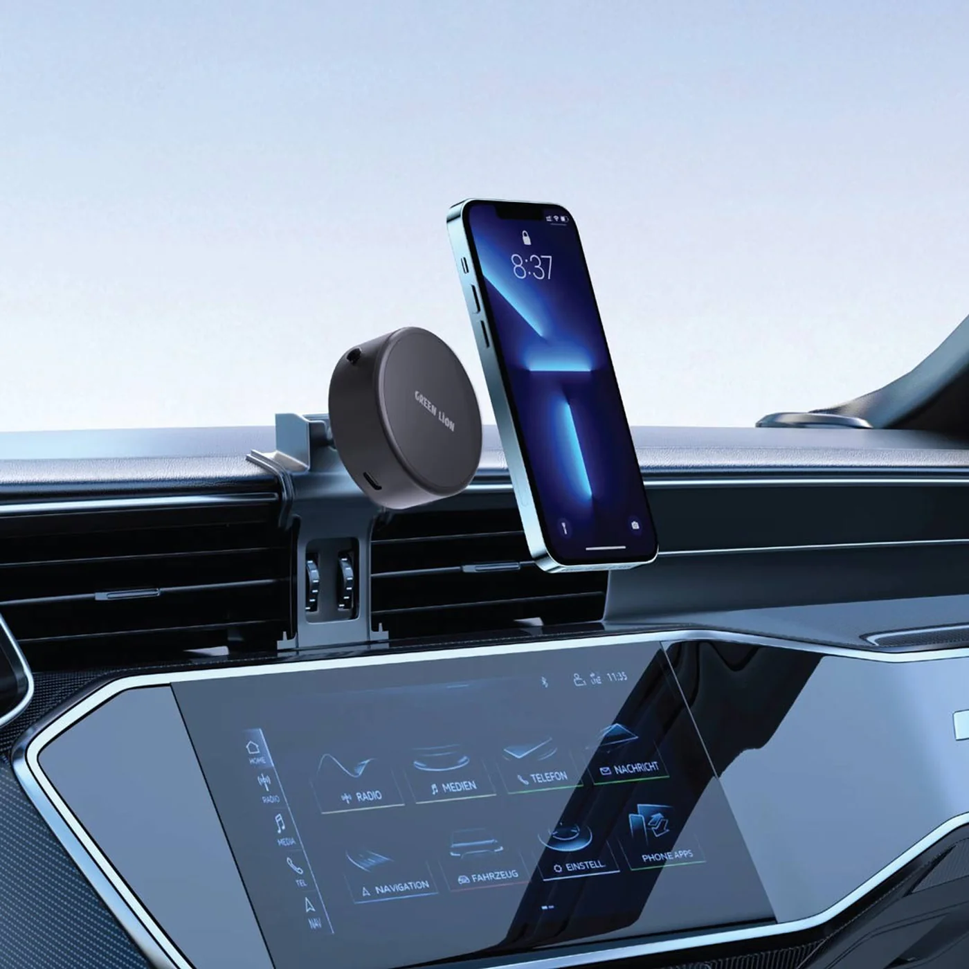 Green Lion Auto-Suction Phone Holder - Image 3