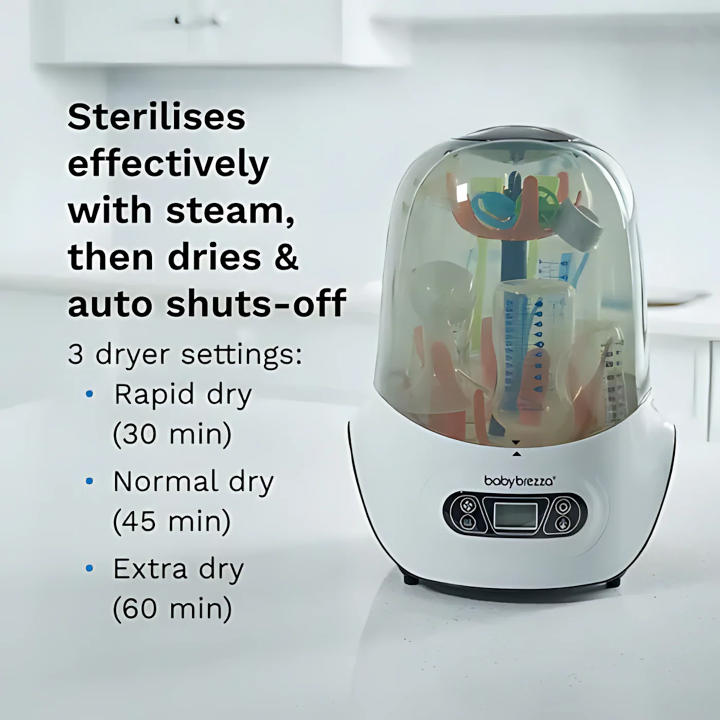 Baby Brezza Baby Bottle Sterilizer And Dryer Electric Steam Sterilizer - Image 4