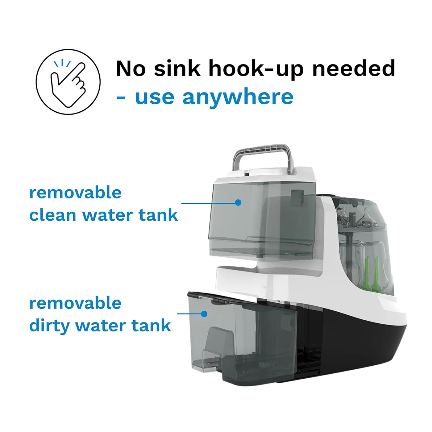 Baby Brezza Bottle Washer Pro All In One Baby Bottle - Image 2