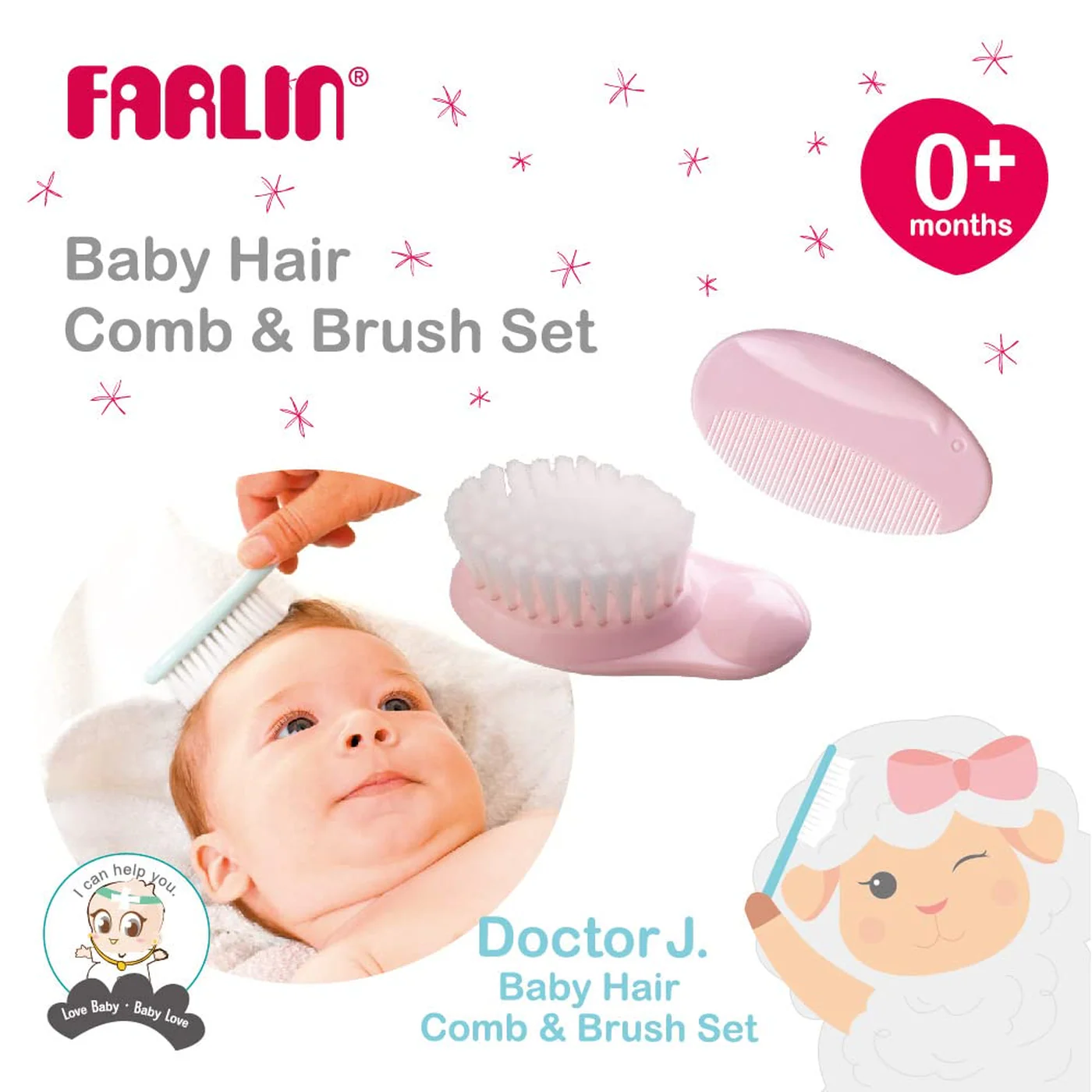 Farlin Baby Hair Comb & Brush Set - Image 6