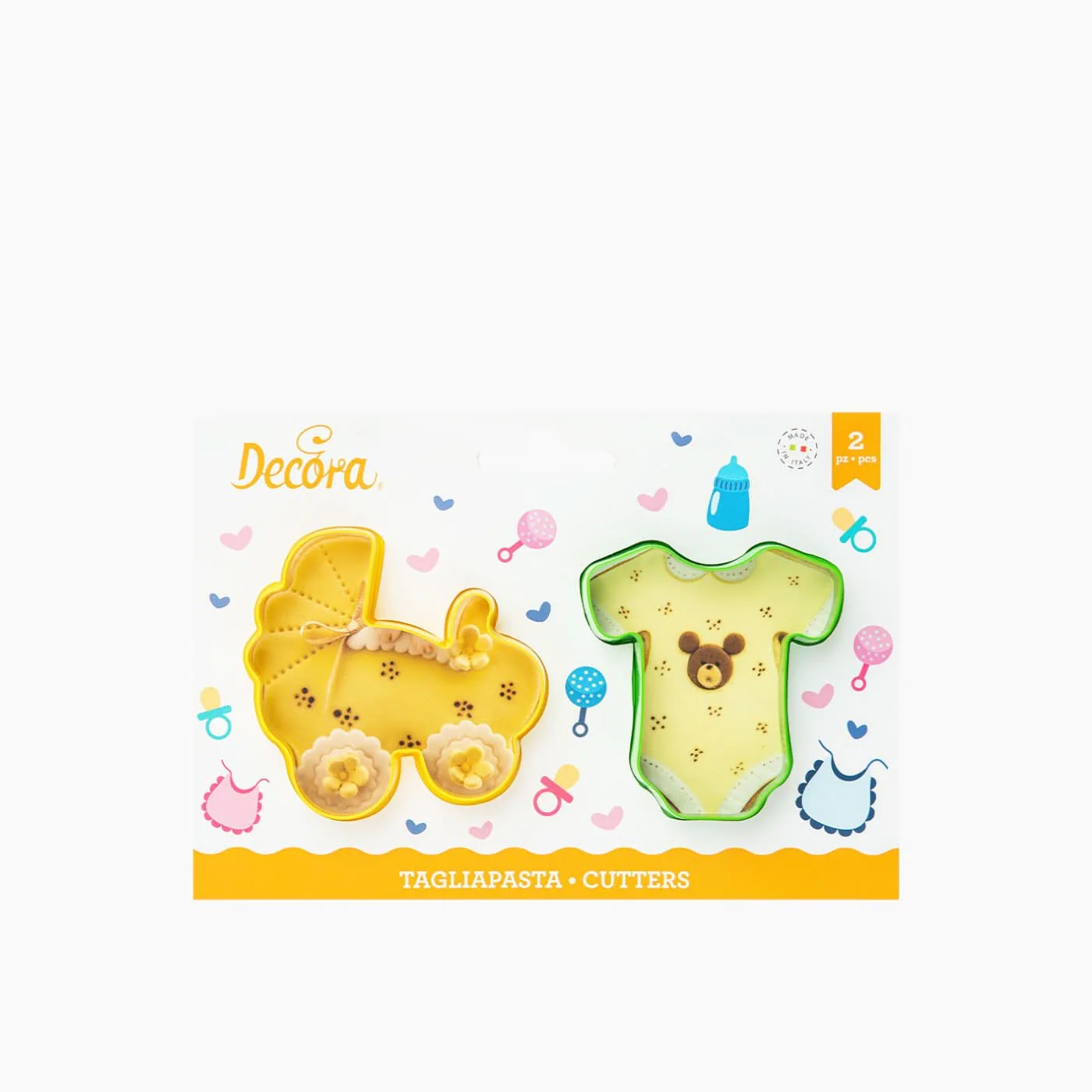Decora Babygro and Pram Cookie Cutters Set