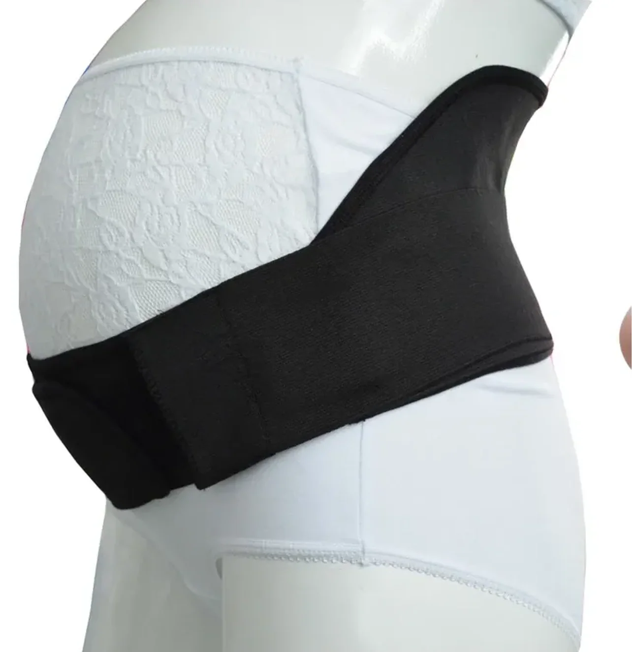 Babyjem Pregnancy Support Waist Band White - Image 2