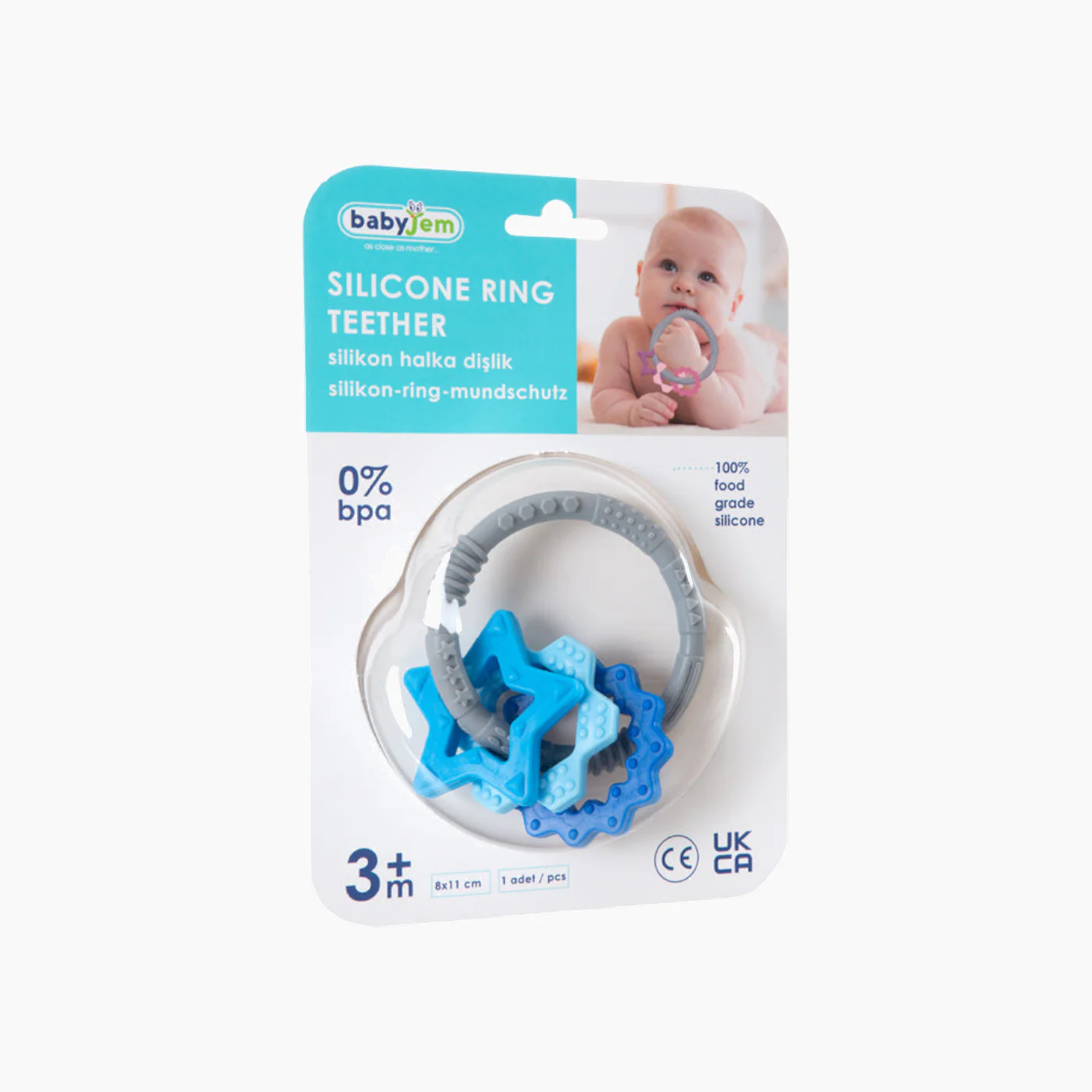 Babyjem Silicone Ring Teether - Image 2