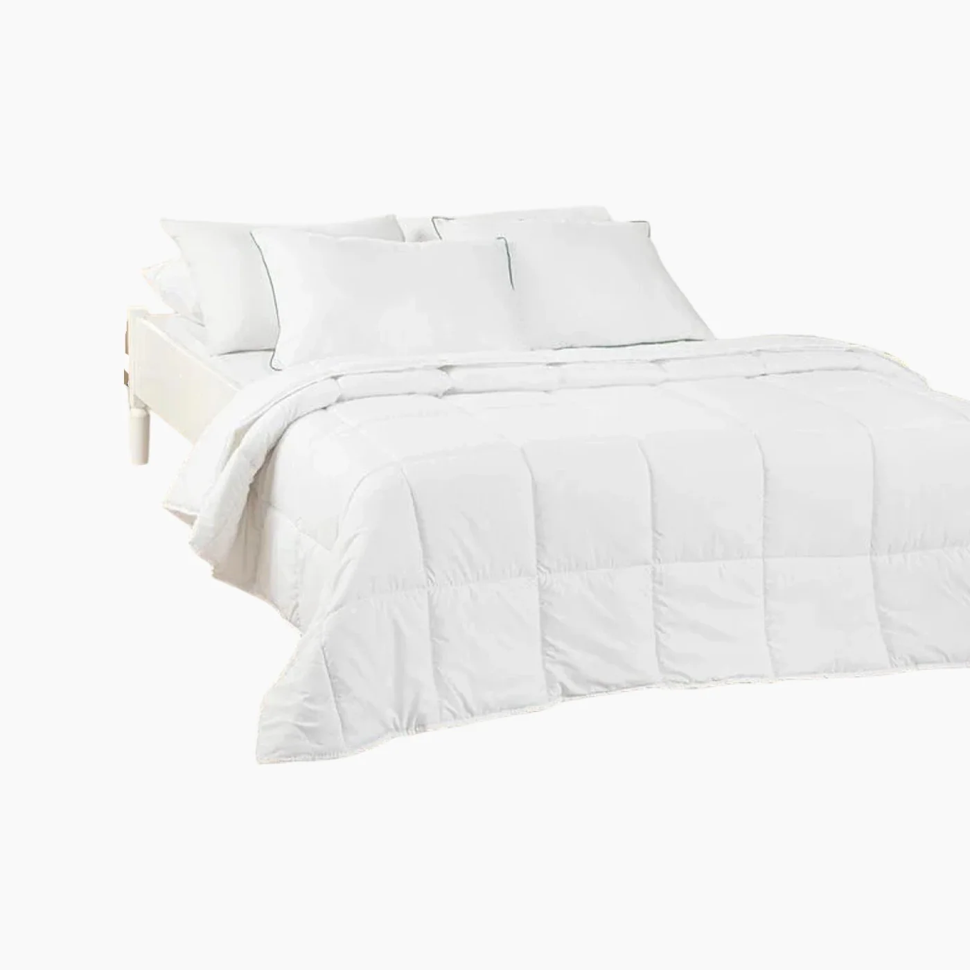 EH Living BAMBOO BASIC Bamboo Double Size Pillow And Quilt Set 195x215 cm White